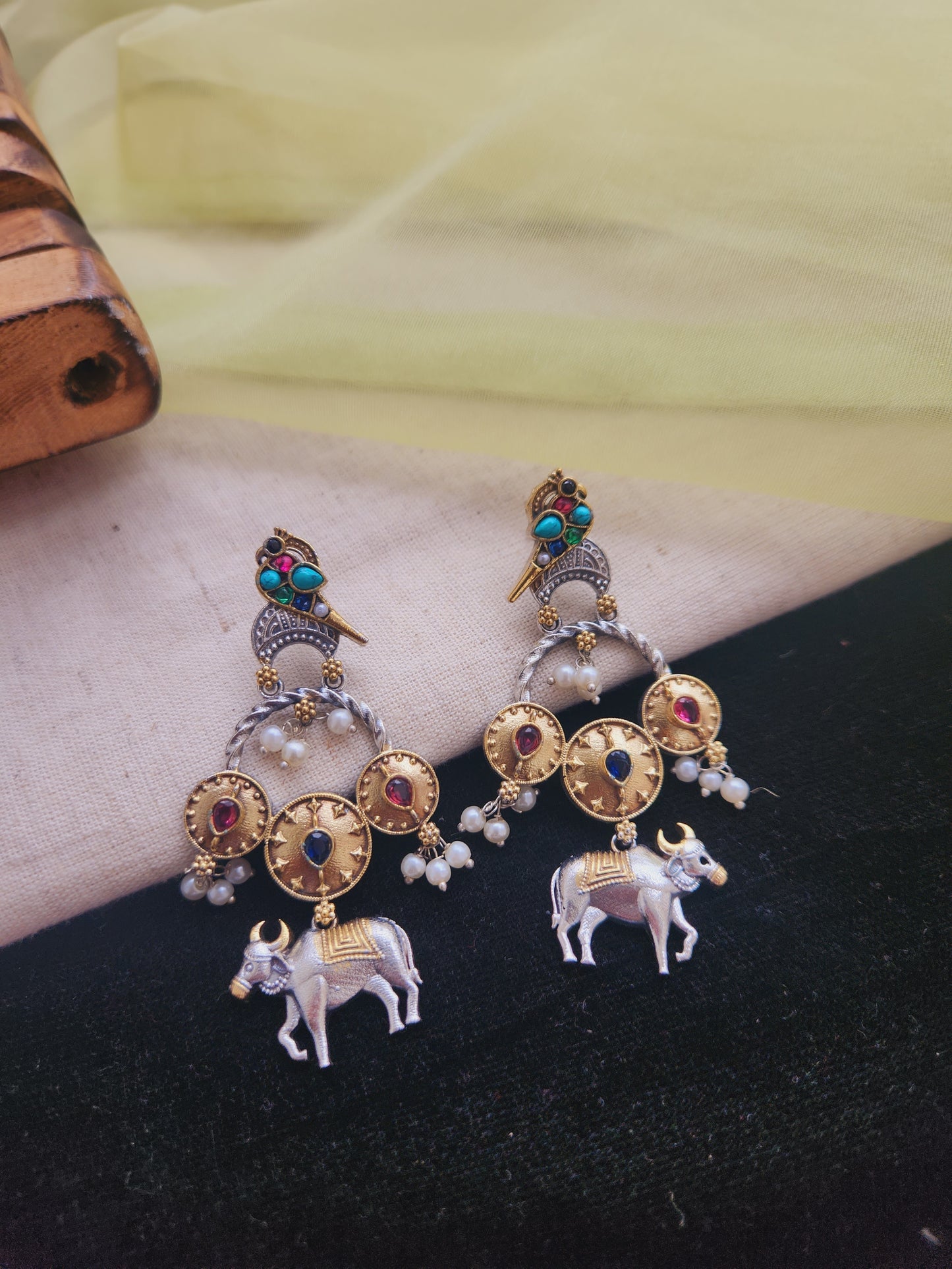 Vrishti Fusion nandi danglers