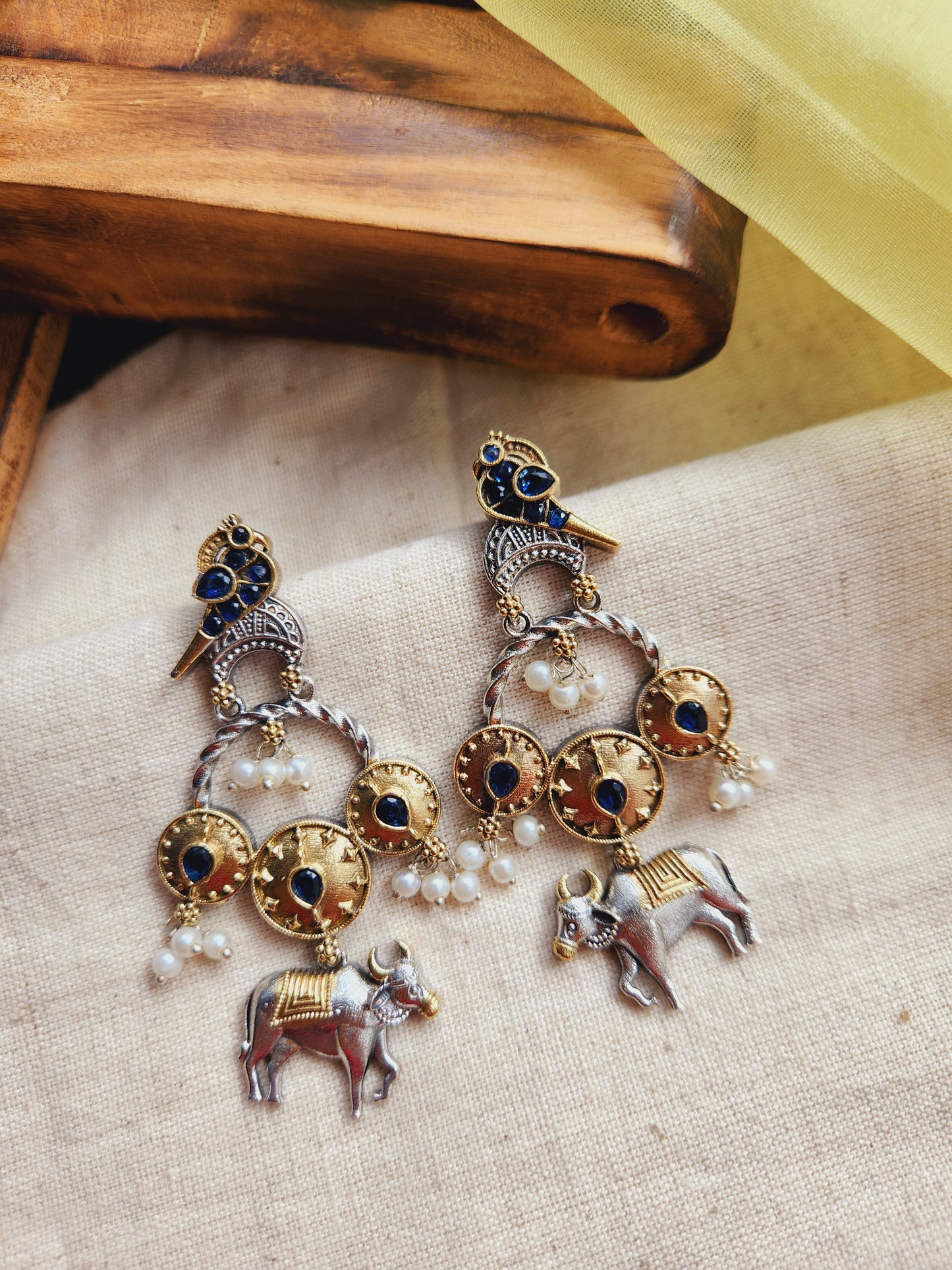 Vrishti Fusion nandi danglers