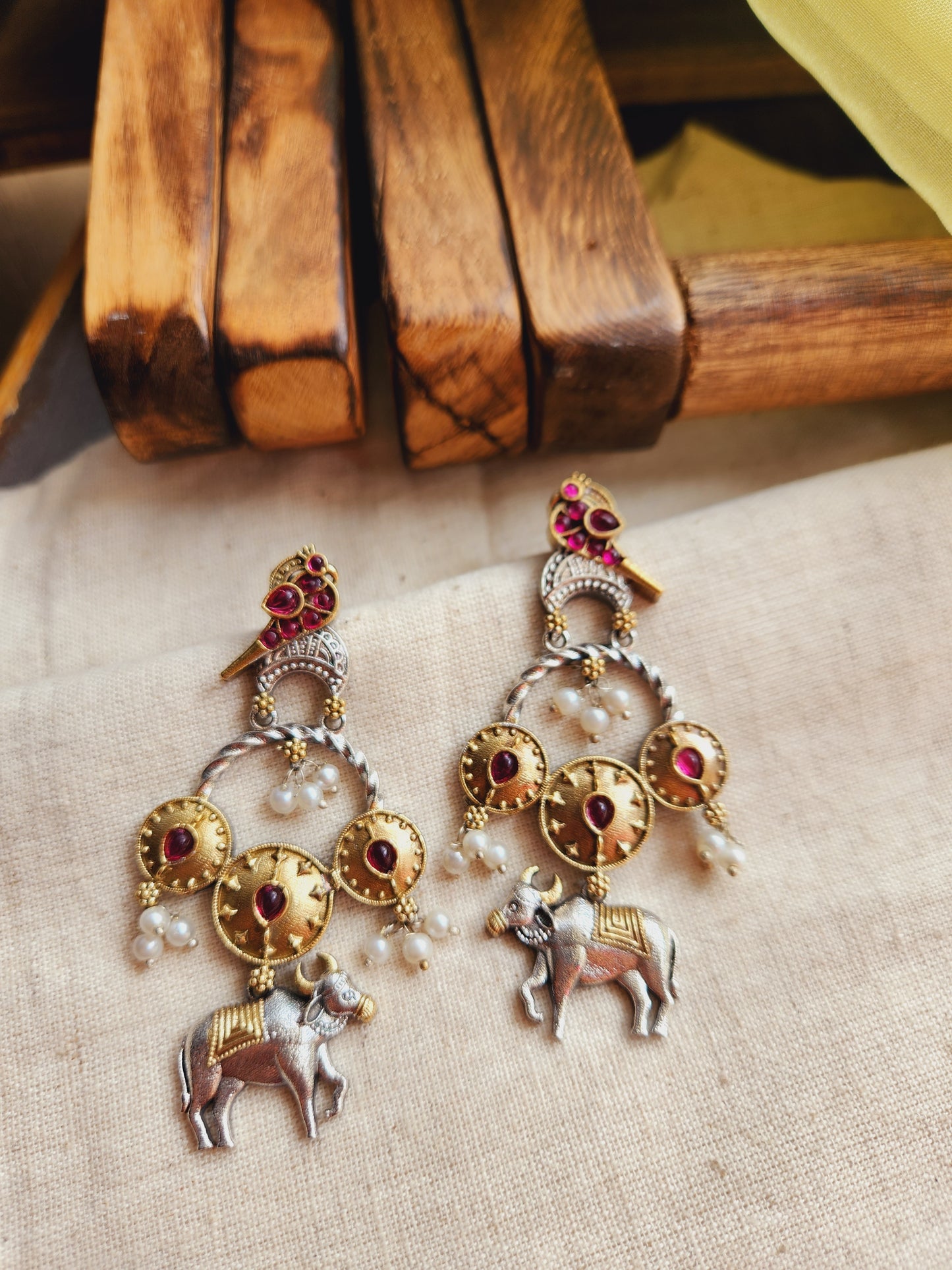 Vrishti Fusion nandi danglers