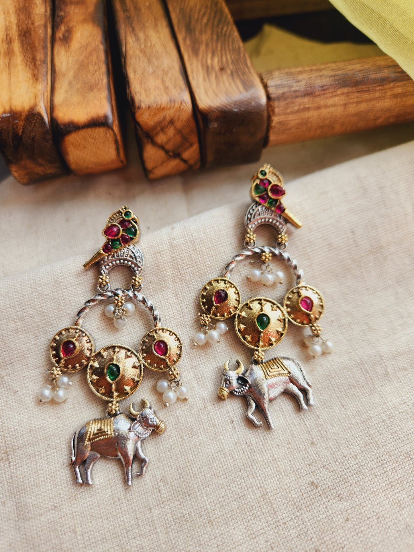 Vrishti Fusion nandi danglers