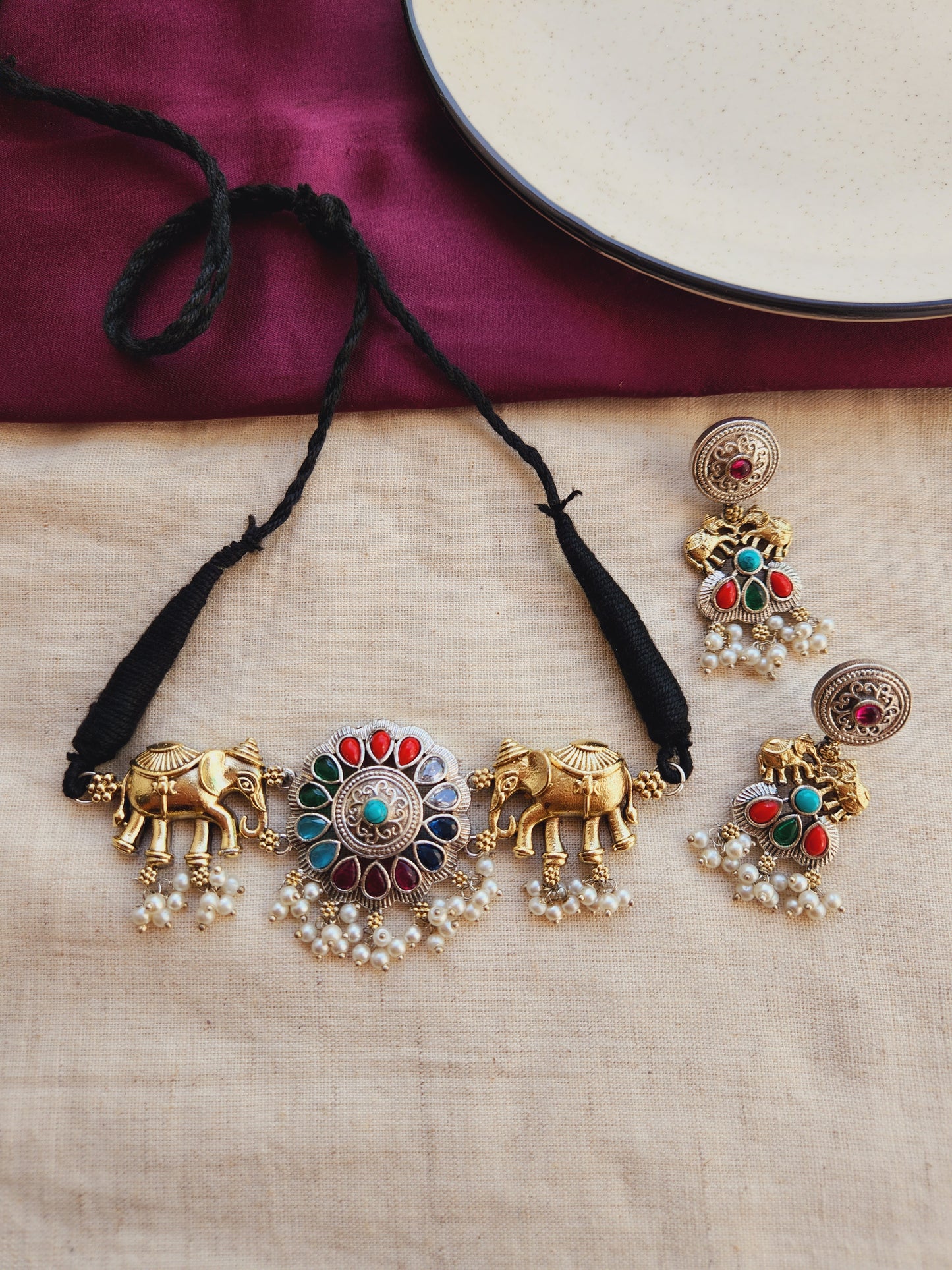 Meher Fusion elephant choker