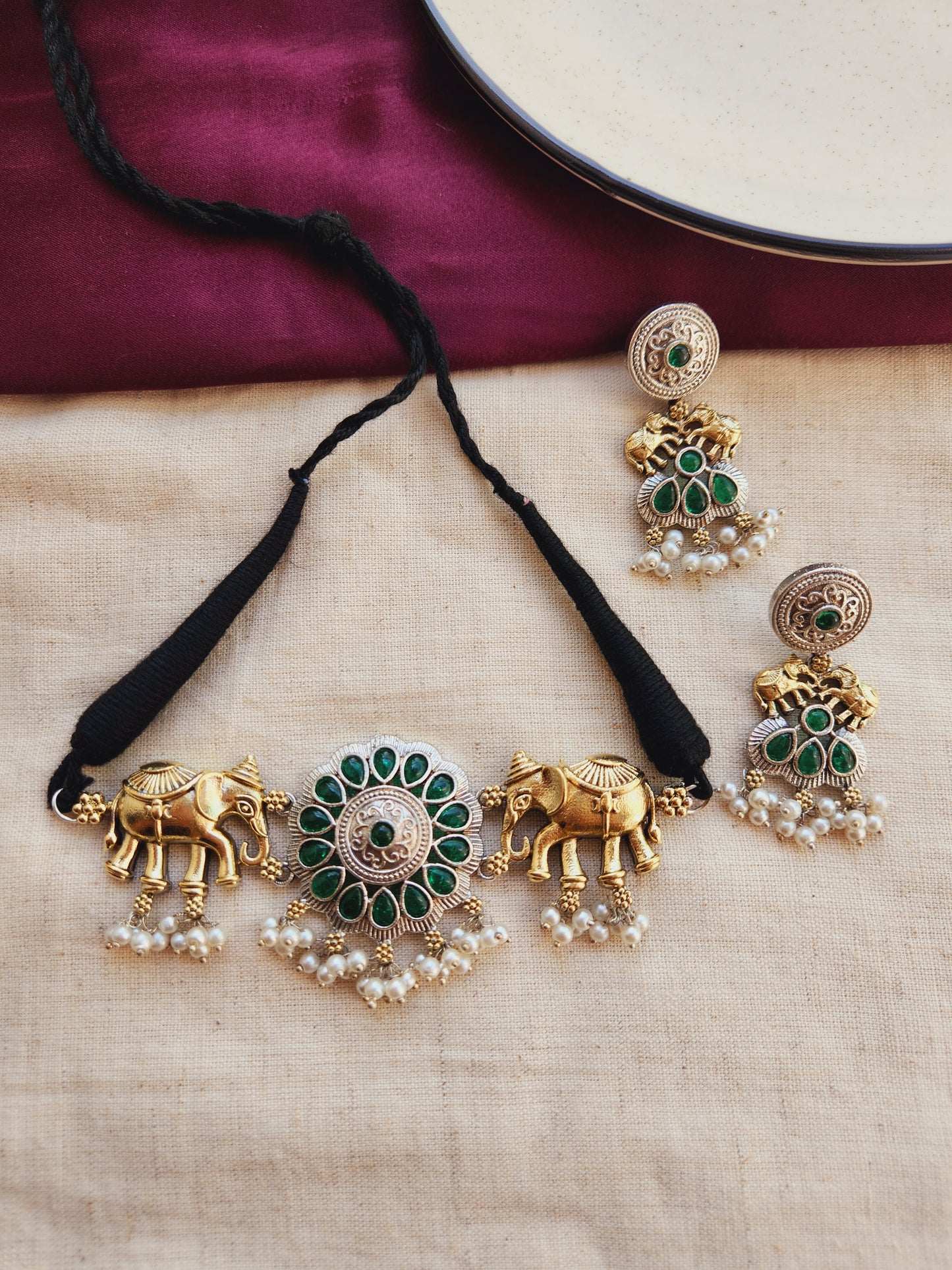 Meher Fusion elephant choker