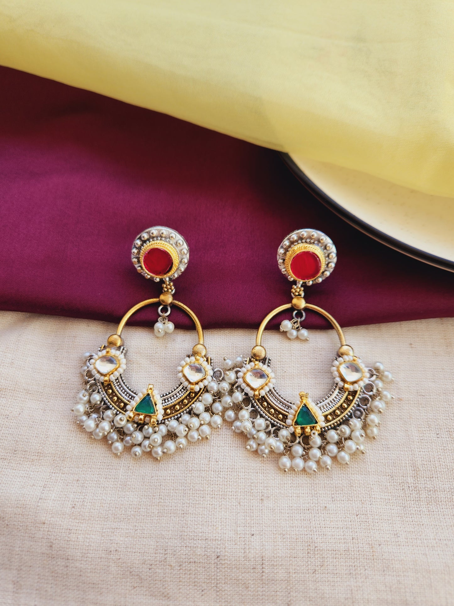 Sushmita Pachi kundan chandbali