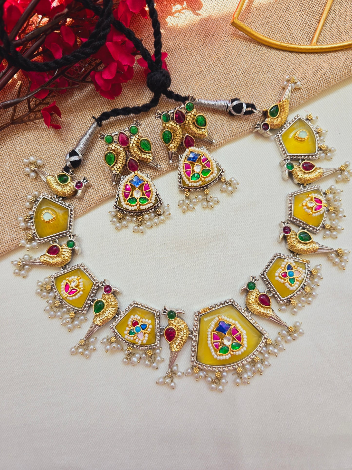 Gopi Pachi kundan jadau choker
