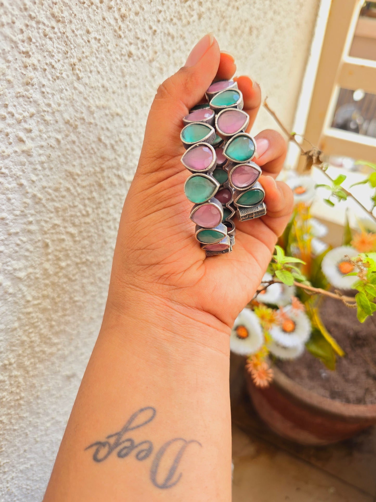 Large size Moh colorfull kada