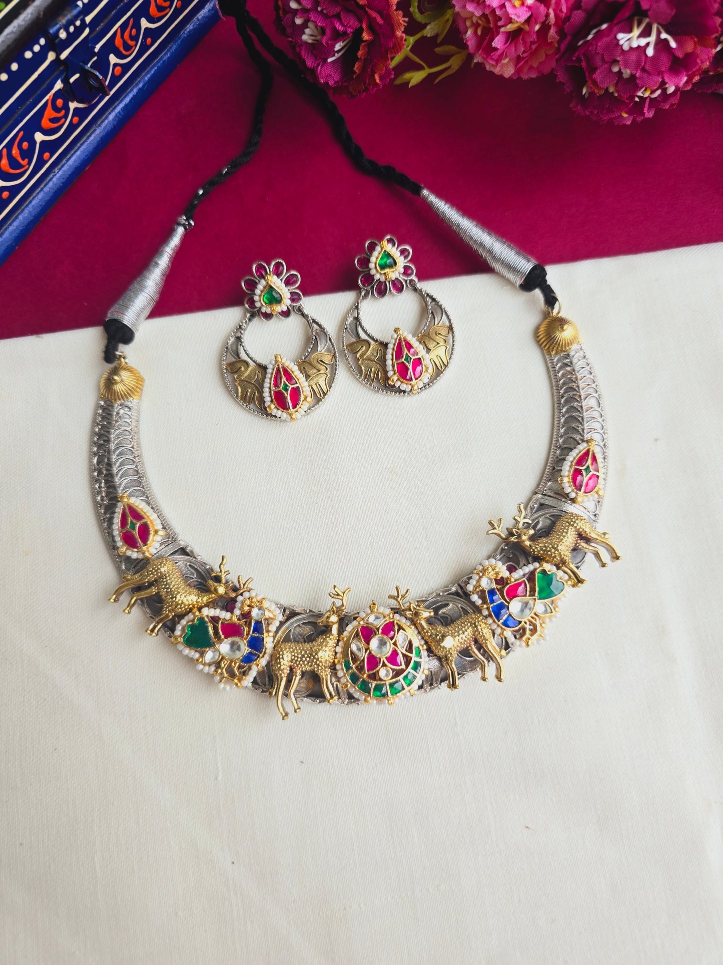 Sharanya Pachi kundan deer hasli