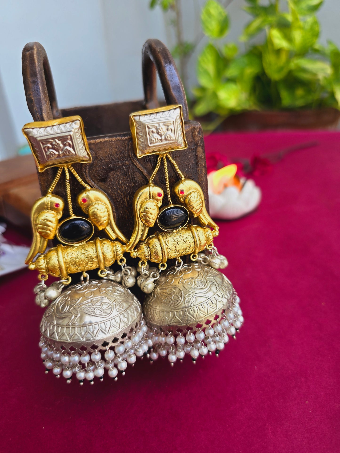 Parrot fusion jhumka