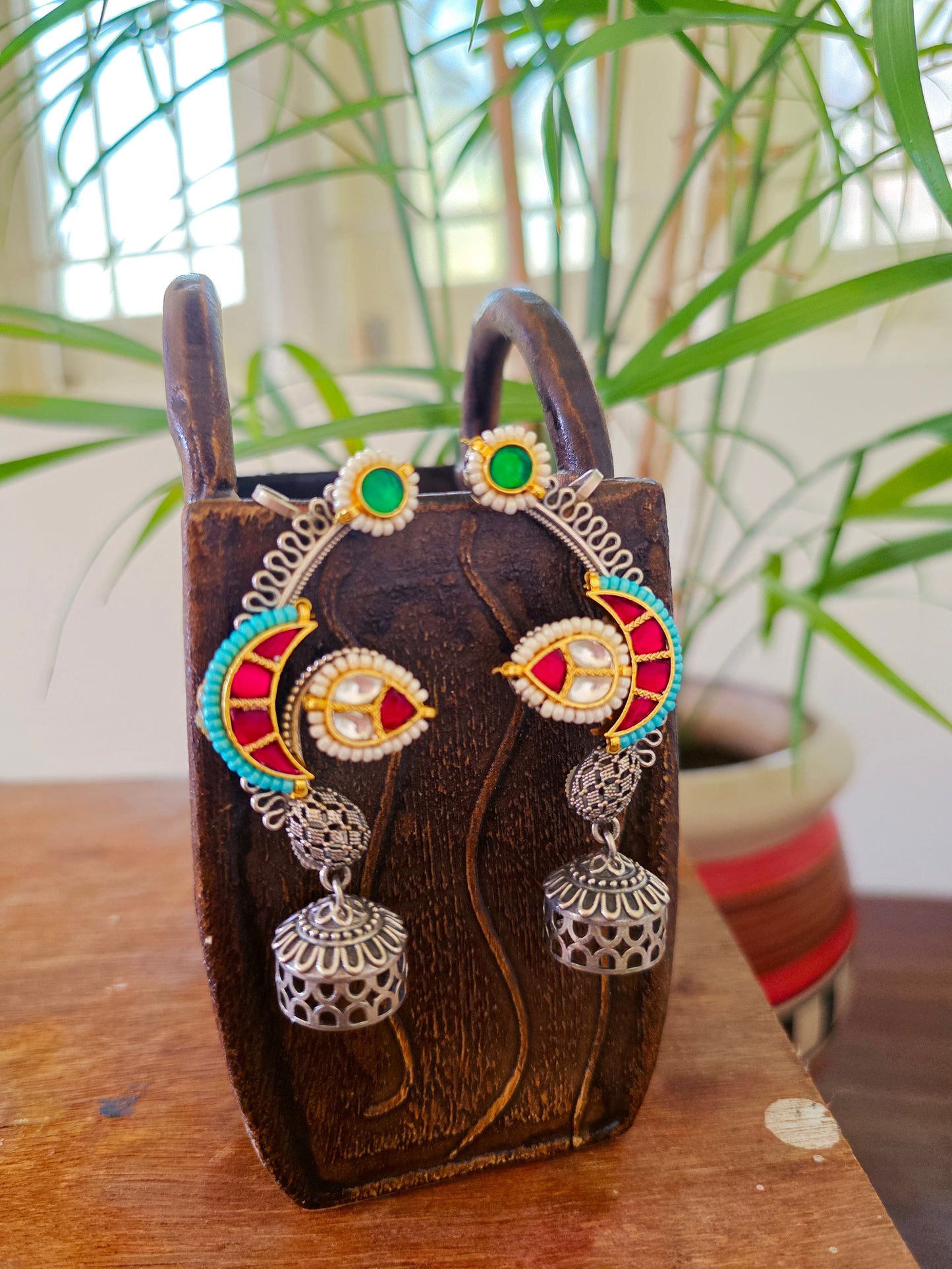 Kundan jhumki earcuff