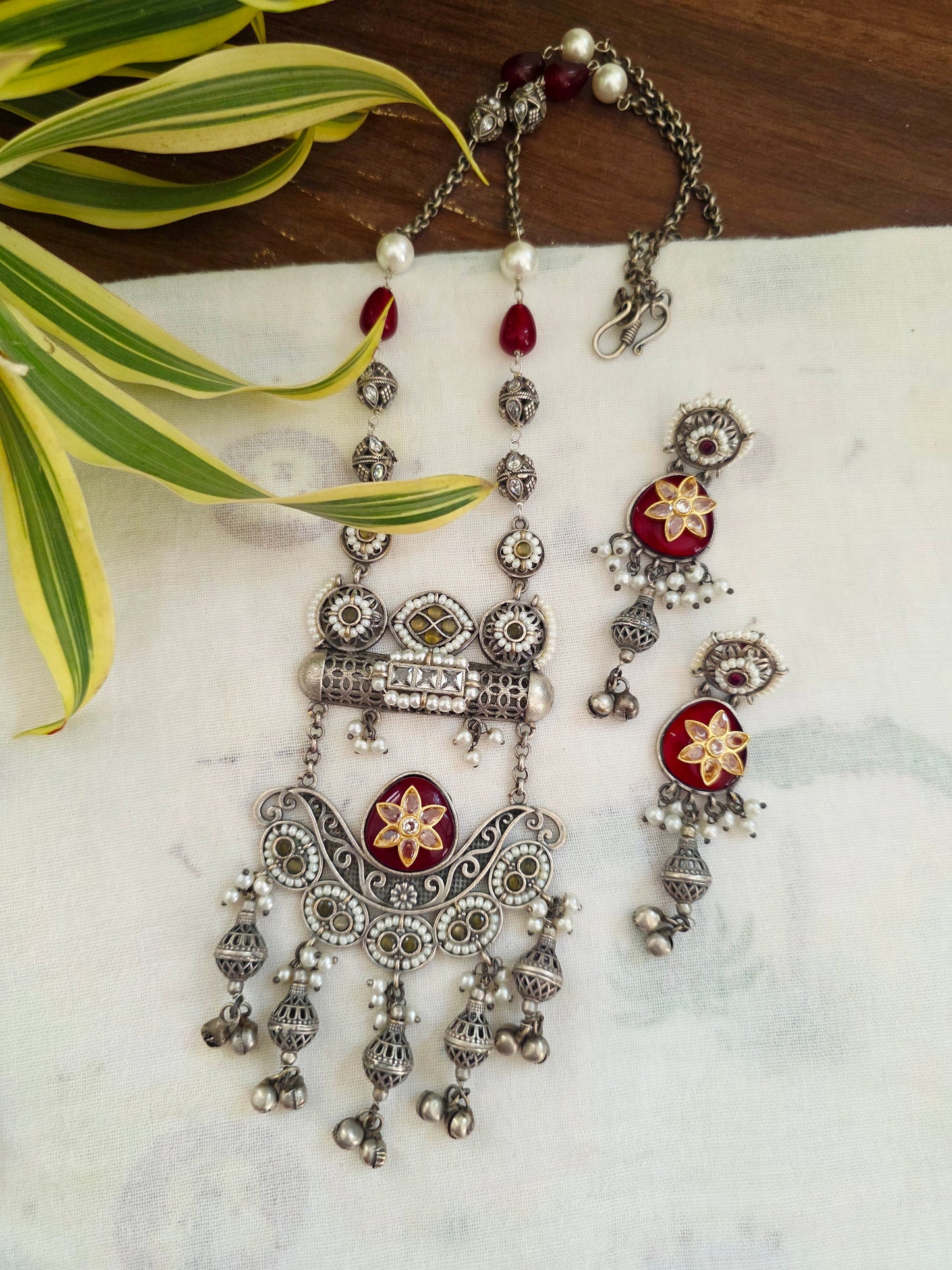 Ditya Fusion dual tone necklace