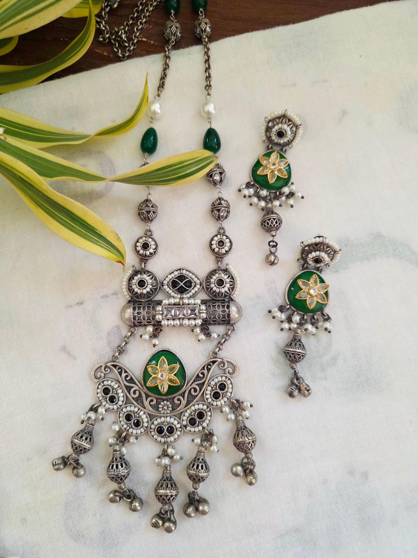 Ditya Fusion dual tone necklace