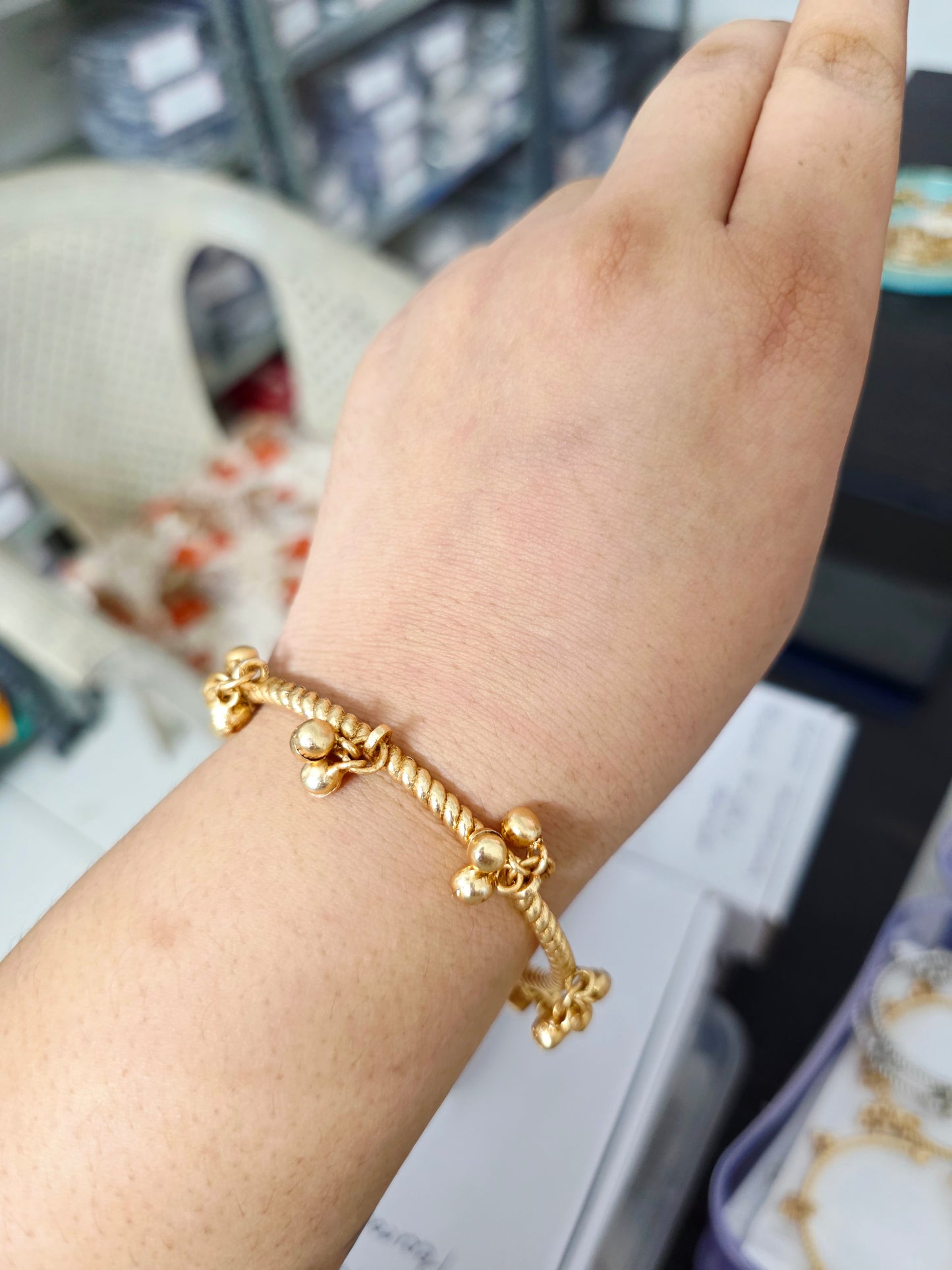 Adjustable ghunghroo bangles