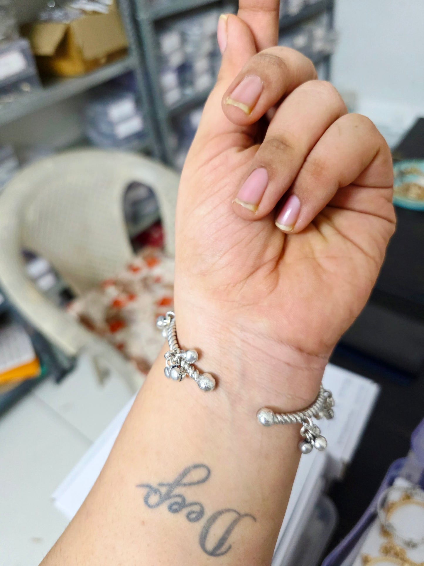 Adjustable ghunghroo bangles