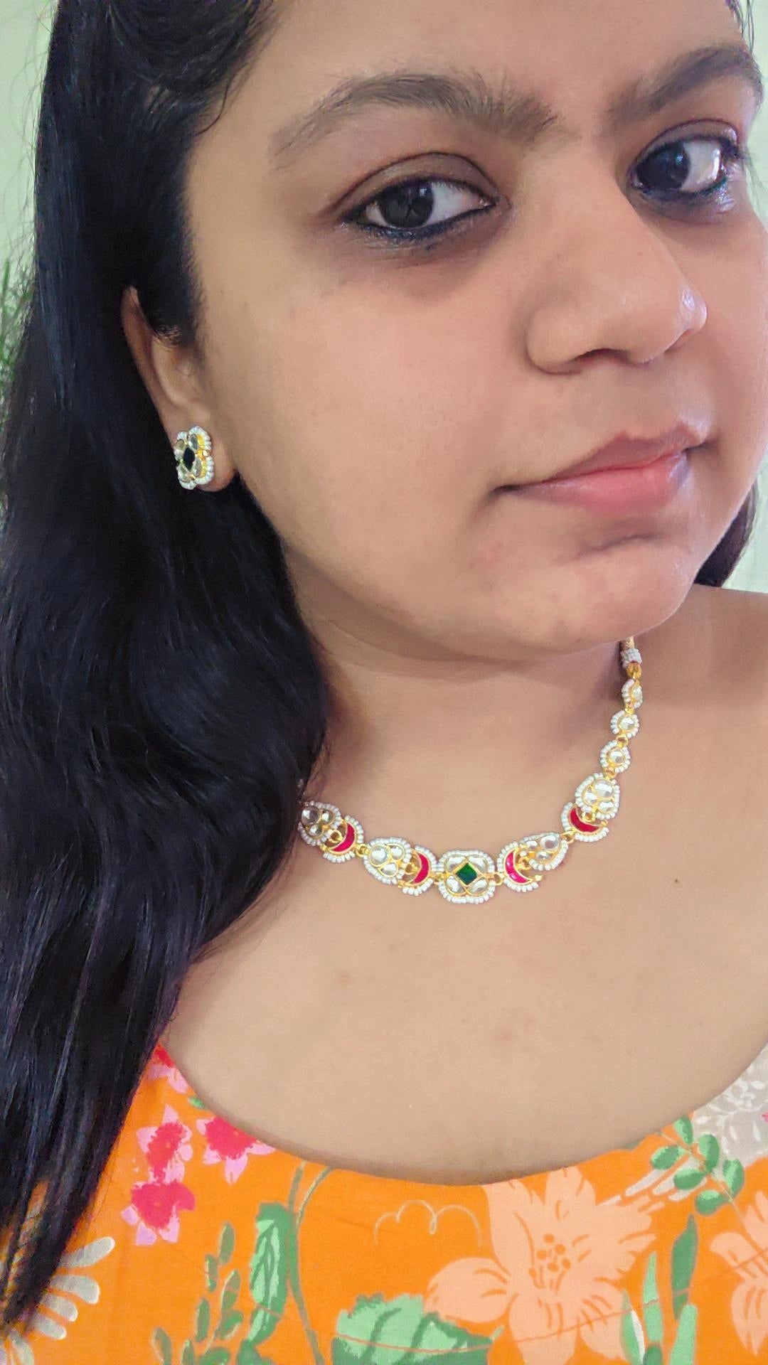 Daisy kundan choker