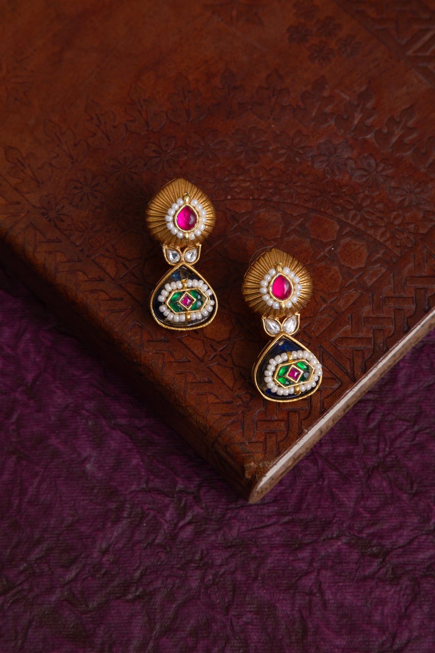 Manisha pachi kundan necklace