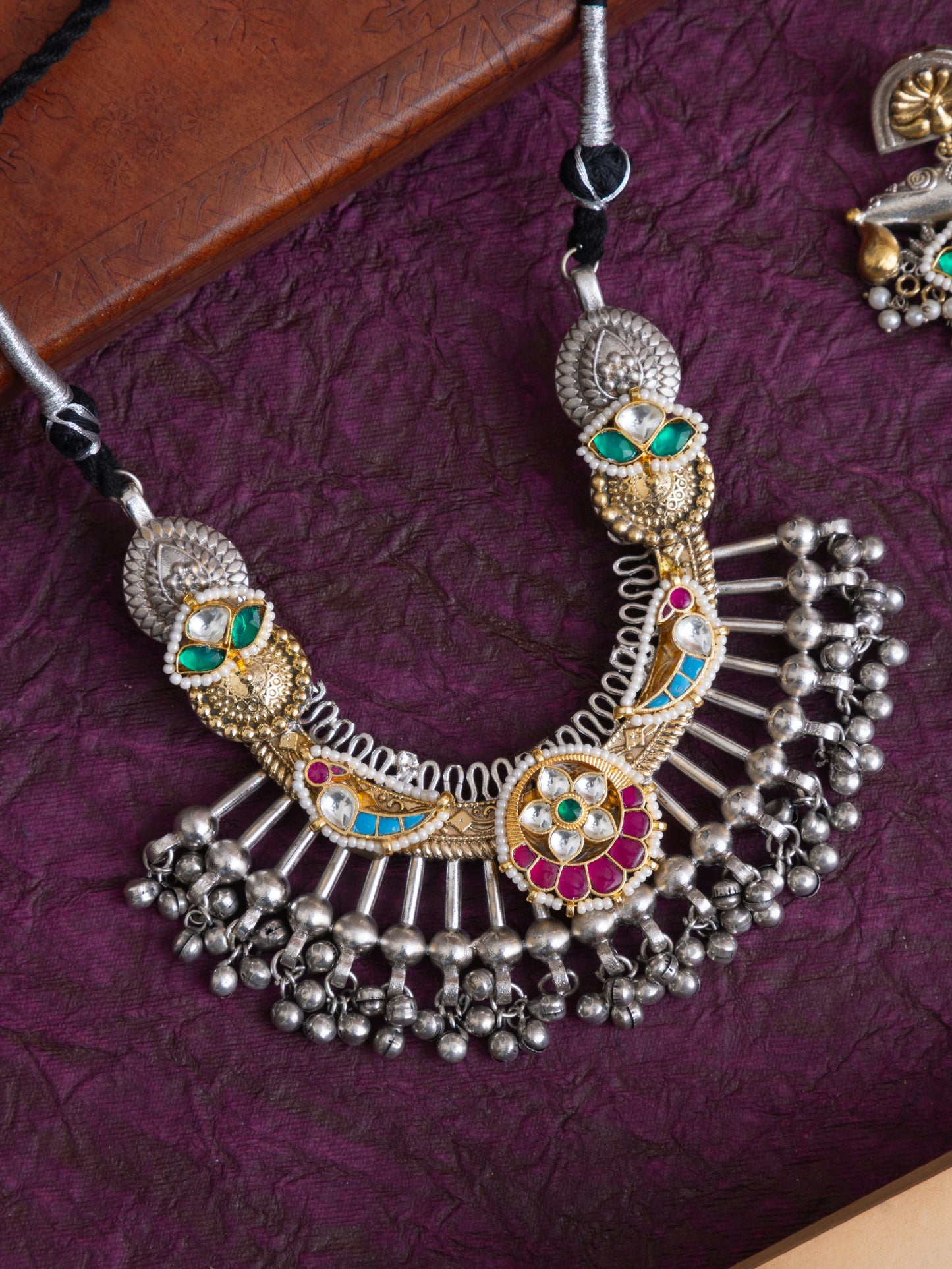 Jeel Pachi kundan necklace