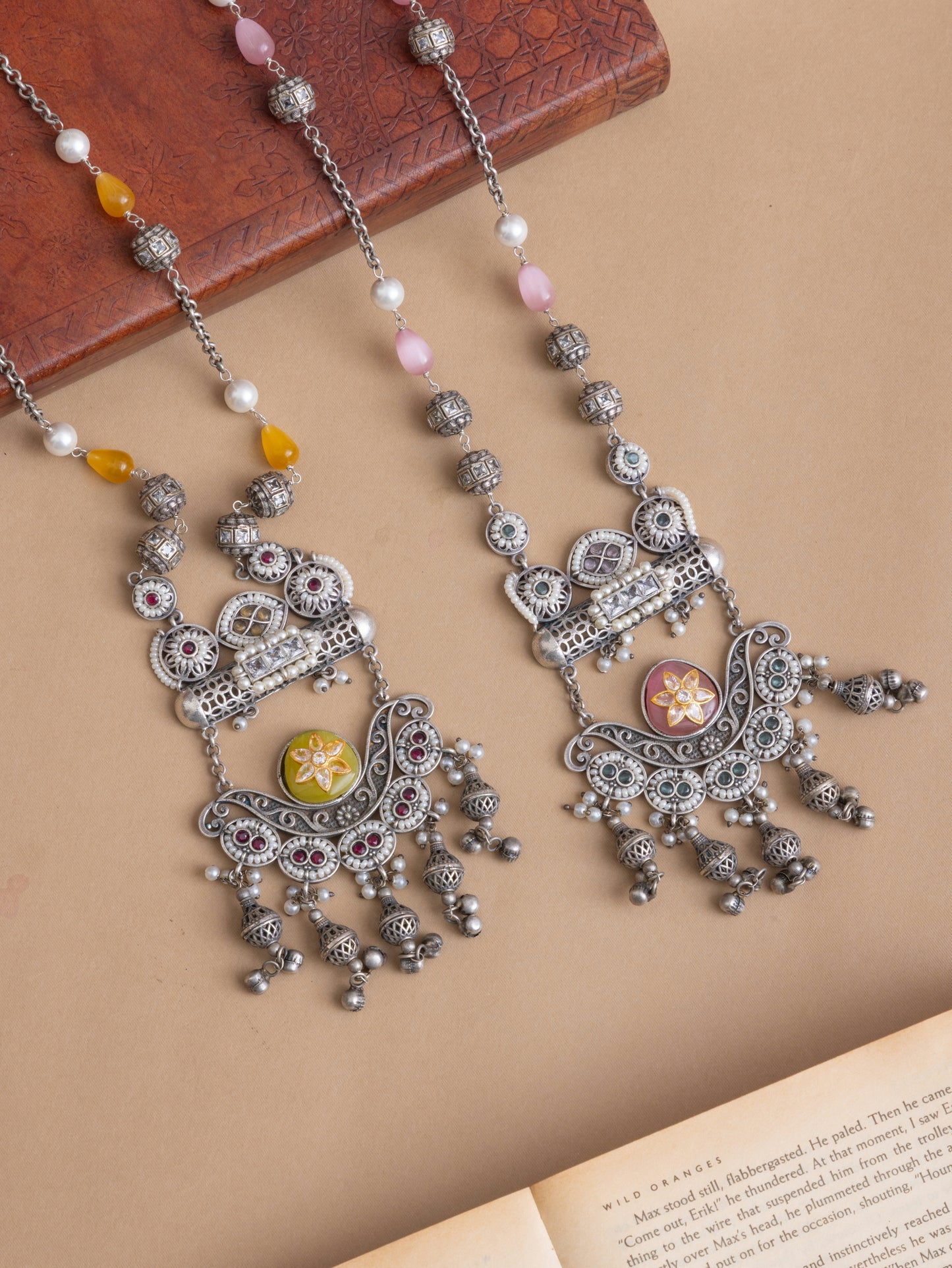 Ditya Fusion dual tone necklace