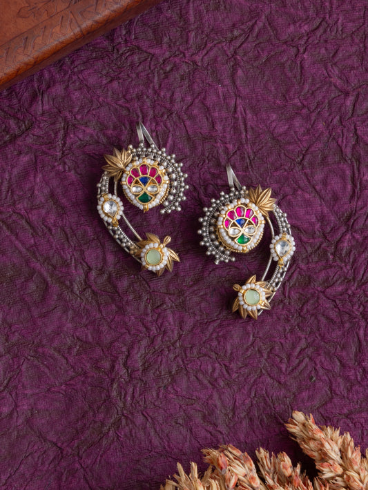 Aabhusan kundan earcuffs