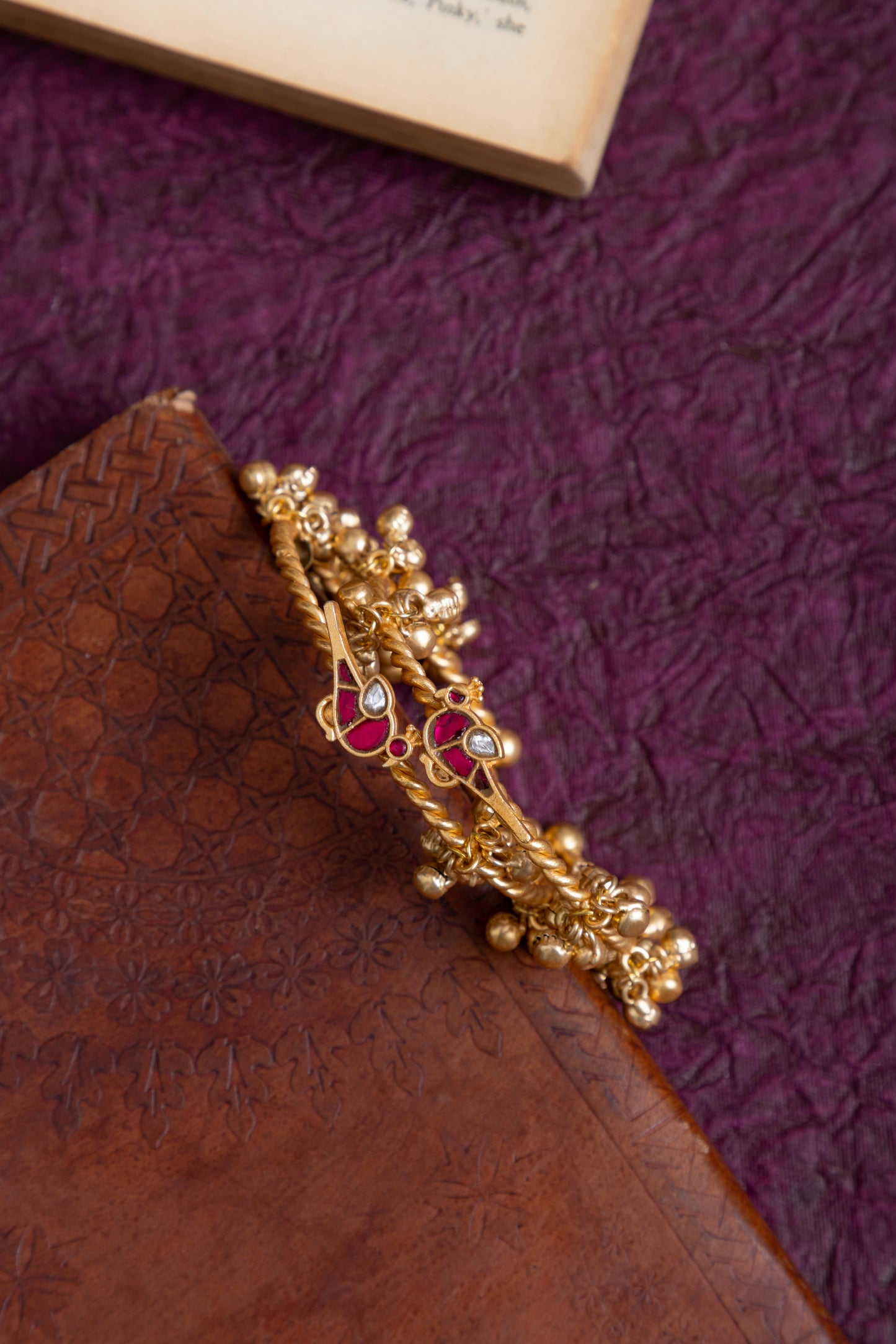 Leema kashmiri ghunghroo bird bangles pair