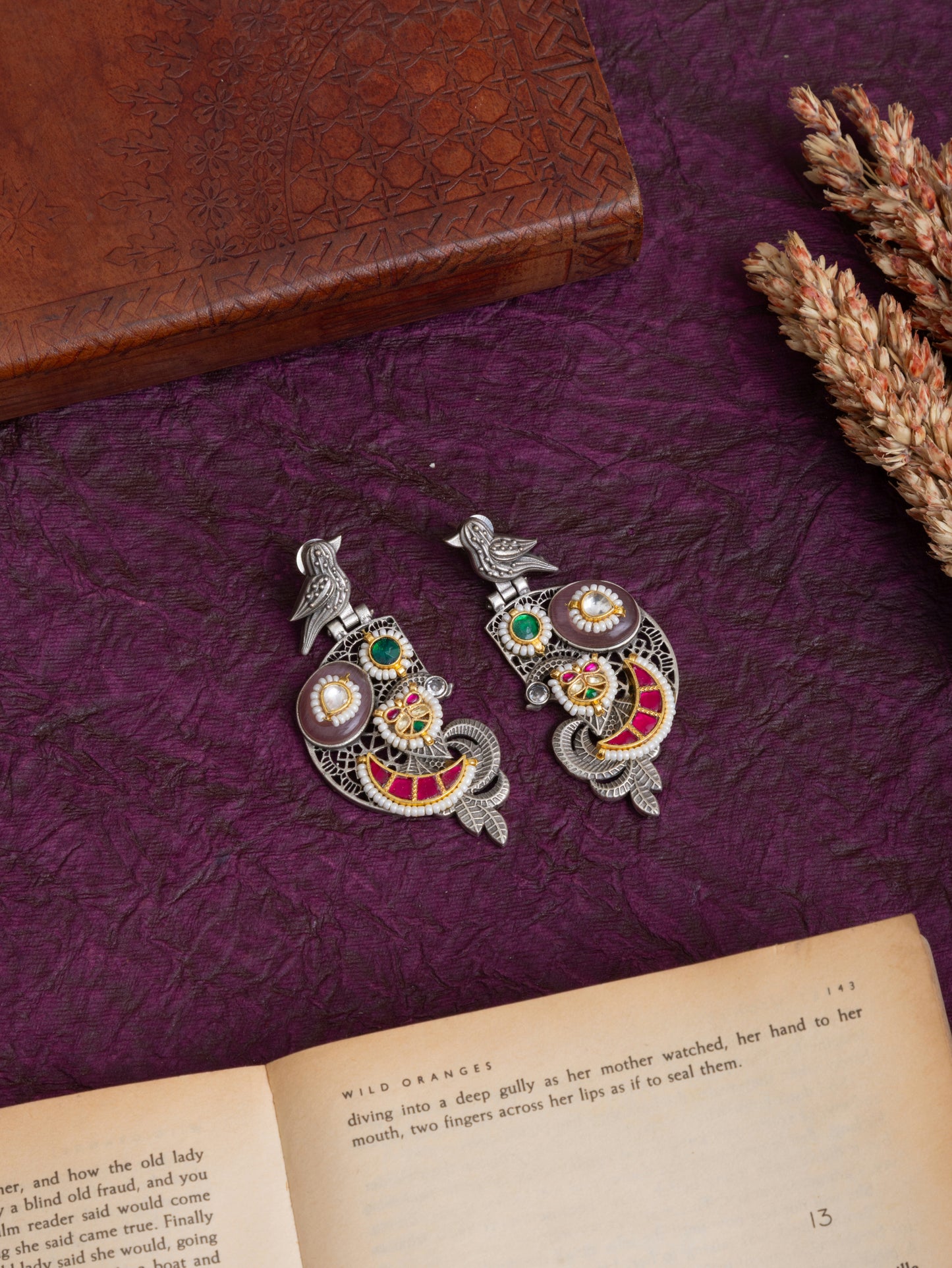 Vaidehi fusion kundan earrings