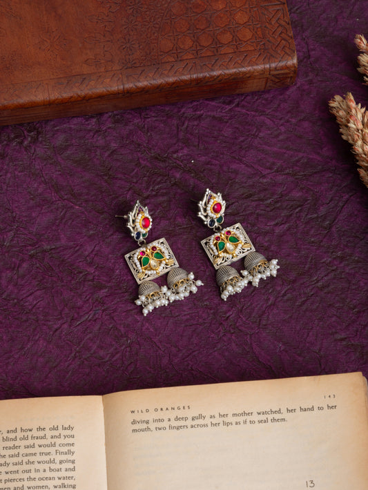 Suhana fusion kundan earrings