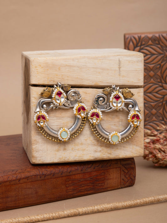 Lilawati kundan rose studs