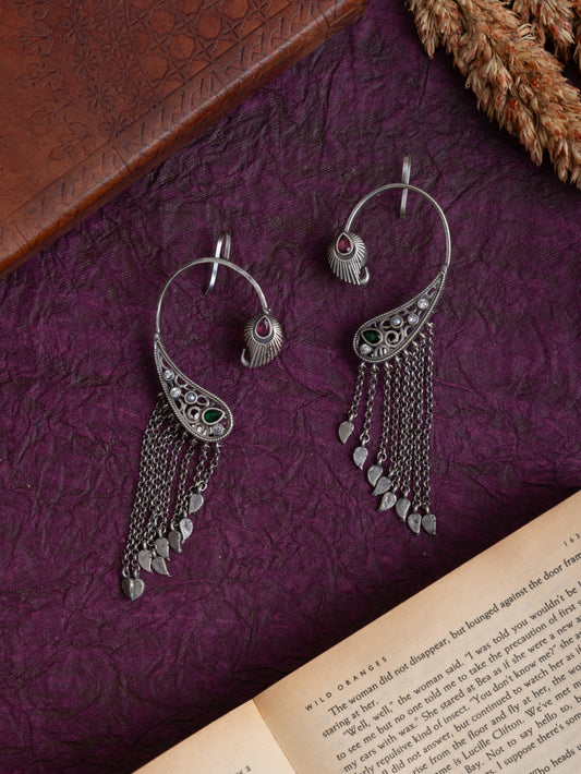 Kanak hanging kashmiri earcuffs