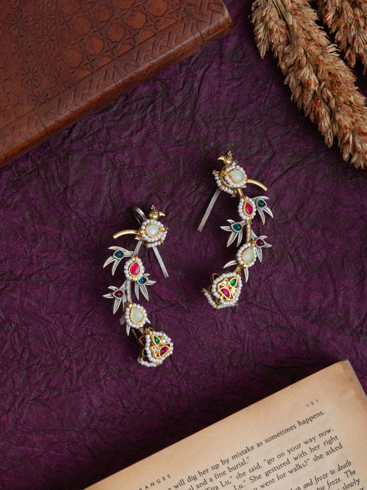 Banjaran kundan earcuffs