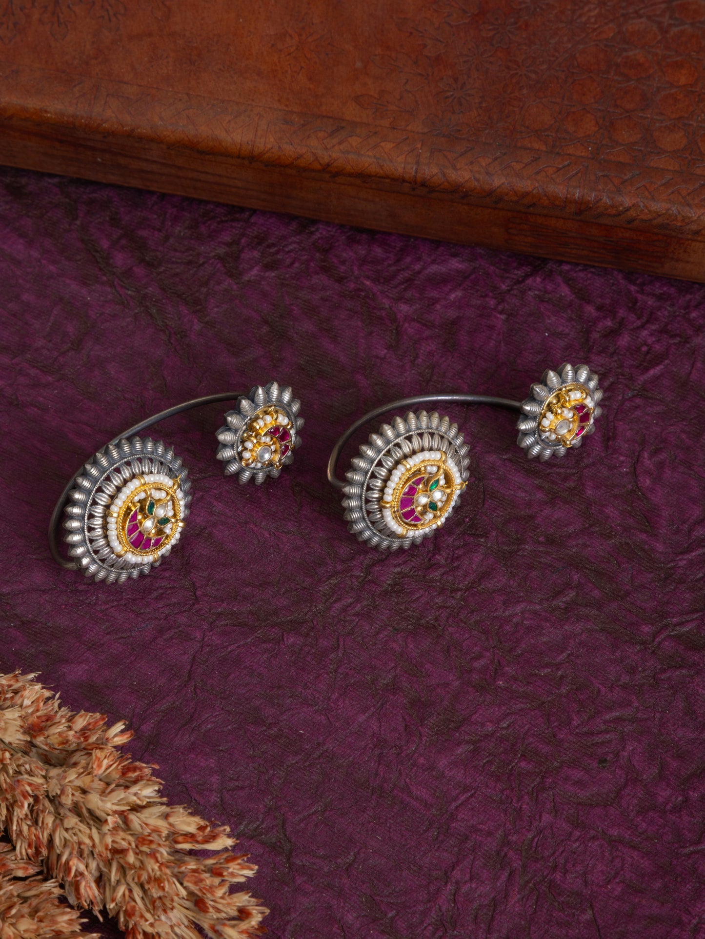 Shilpa pachi kundan earcuffs