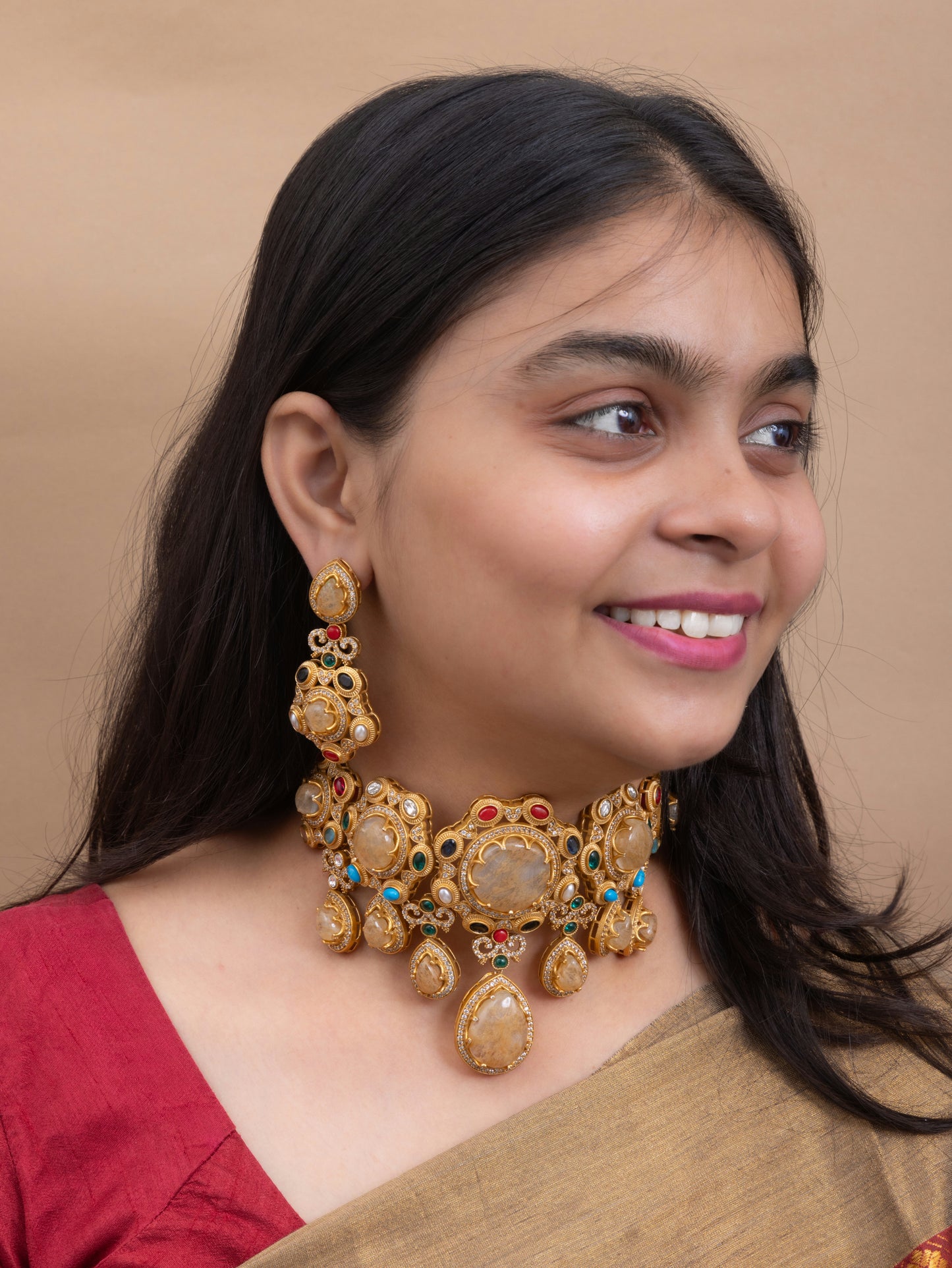 Sabyasachi Russian stone choker