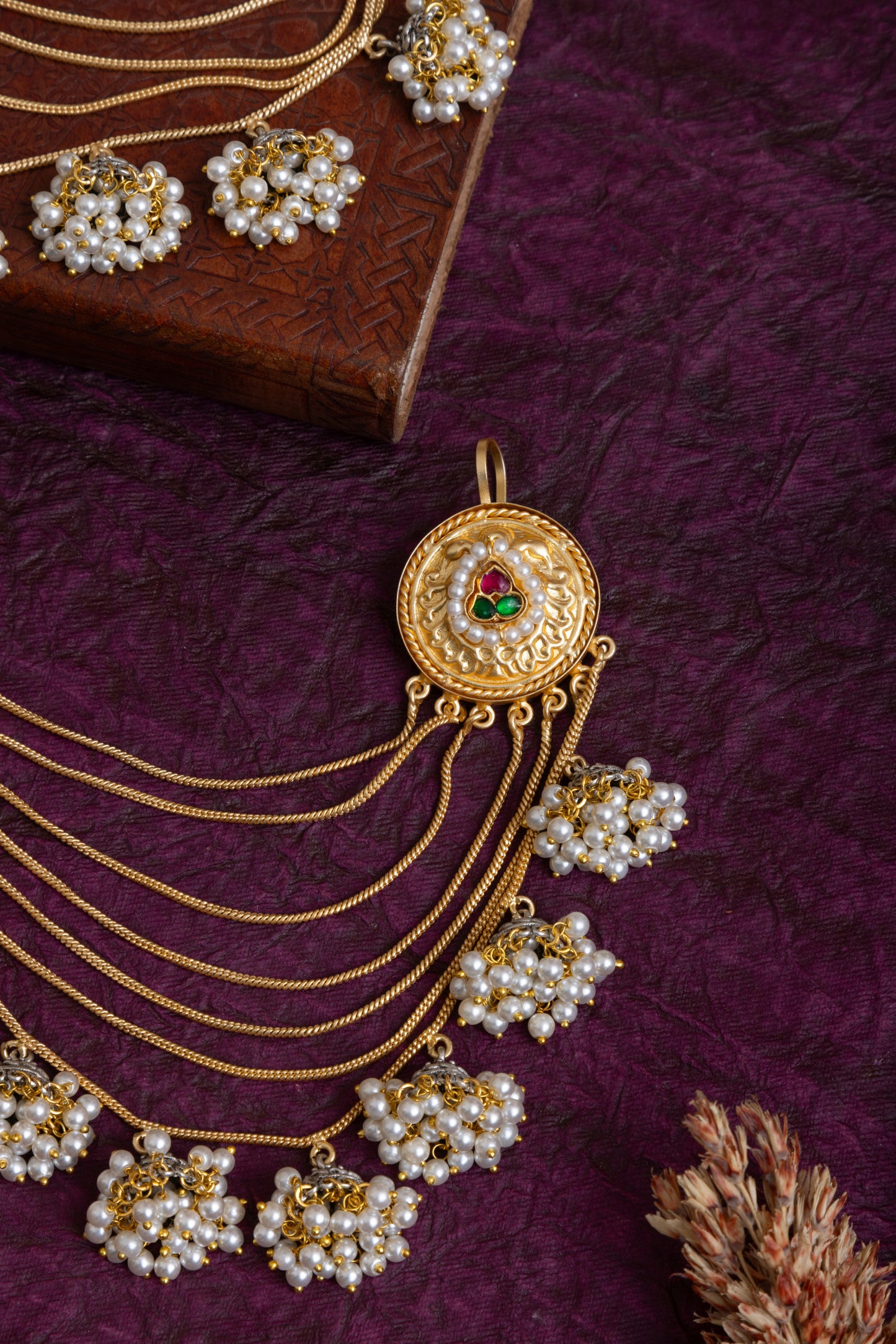 Kyna gold earcuff with hair extension