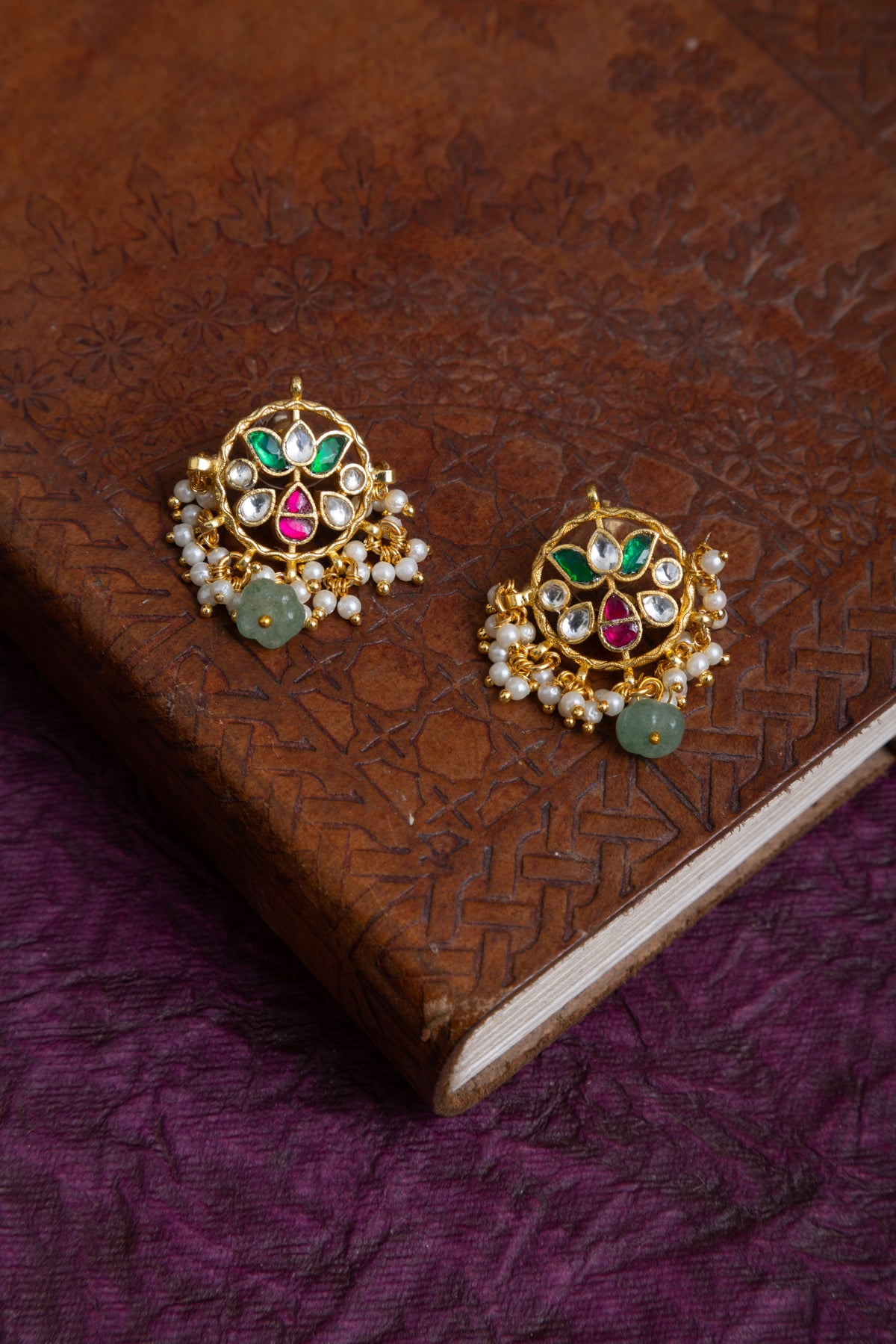 Pathak jadau kundan gold necklace