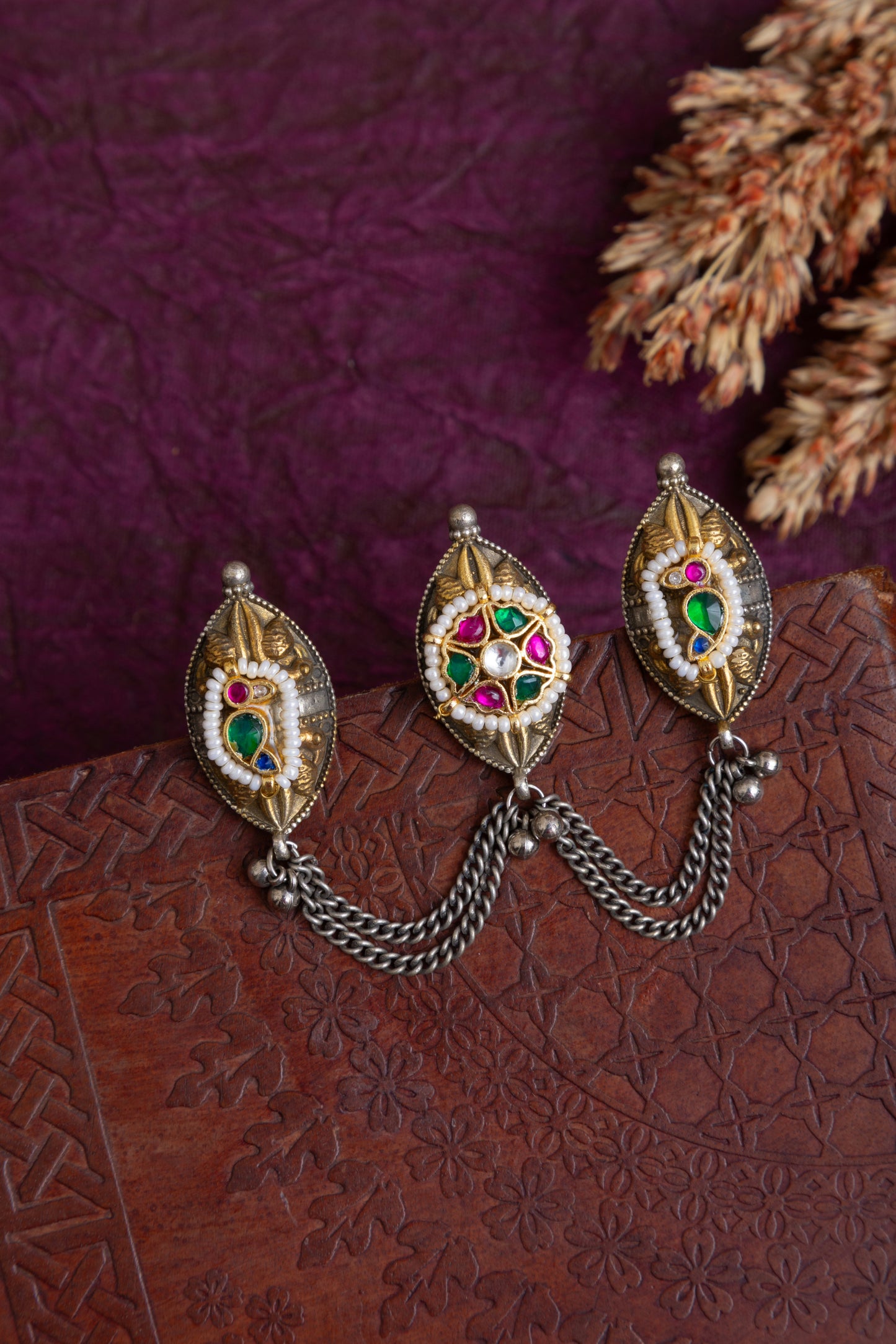 Gurleen fusion kundan ring