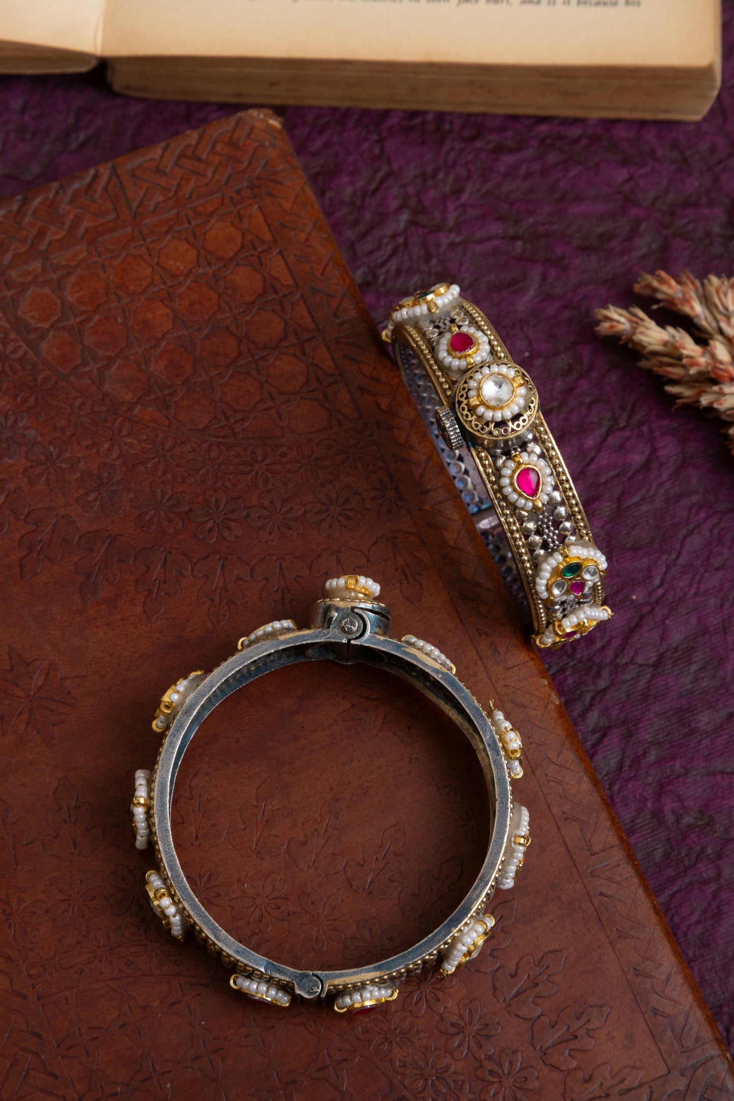 Gunjan small size Pachi kundan kada