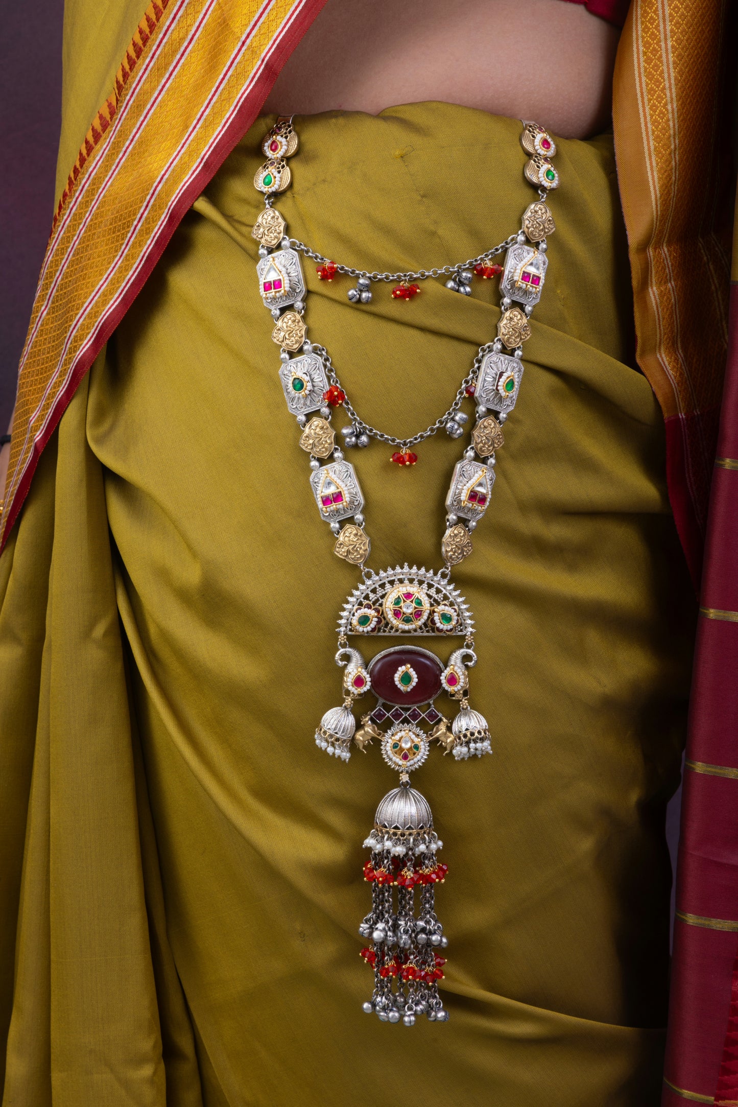 Pachi kundan waist juda