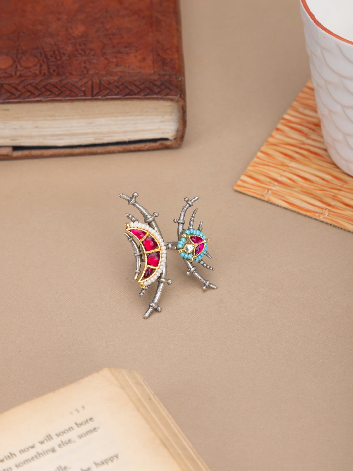 Pachi kundan ring