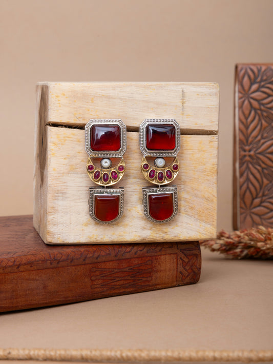 Aksha fusion stone danglers