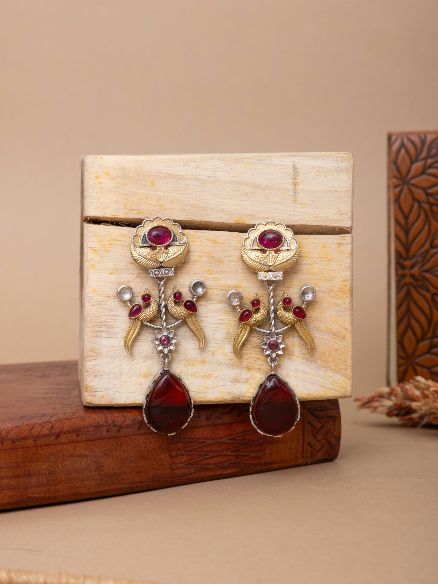 Mayuri dual tone danglers