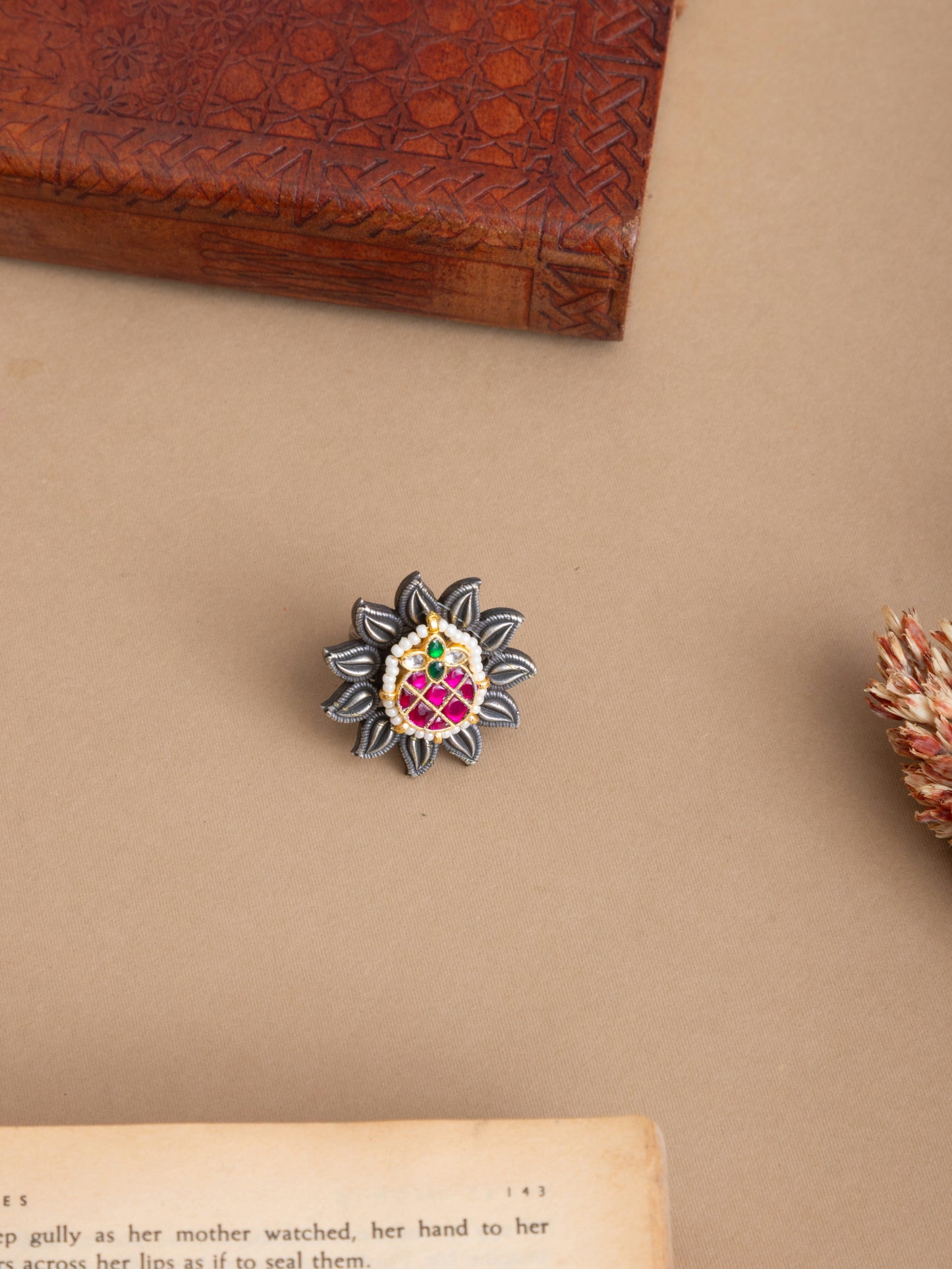 Pineapple kundan ring 🍍