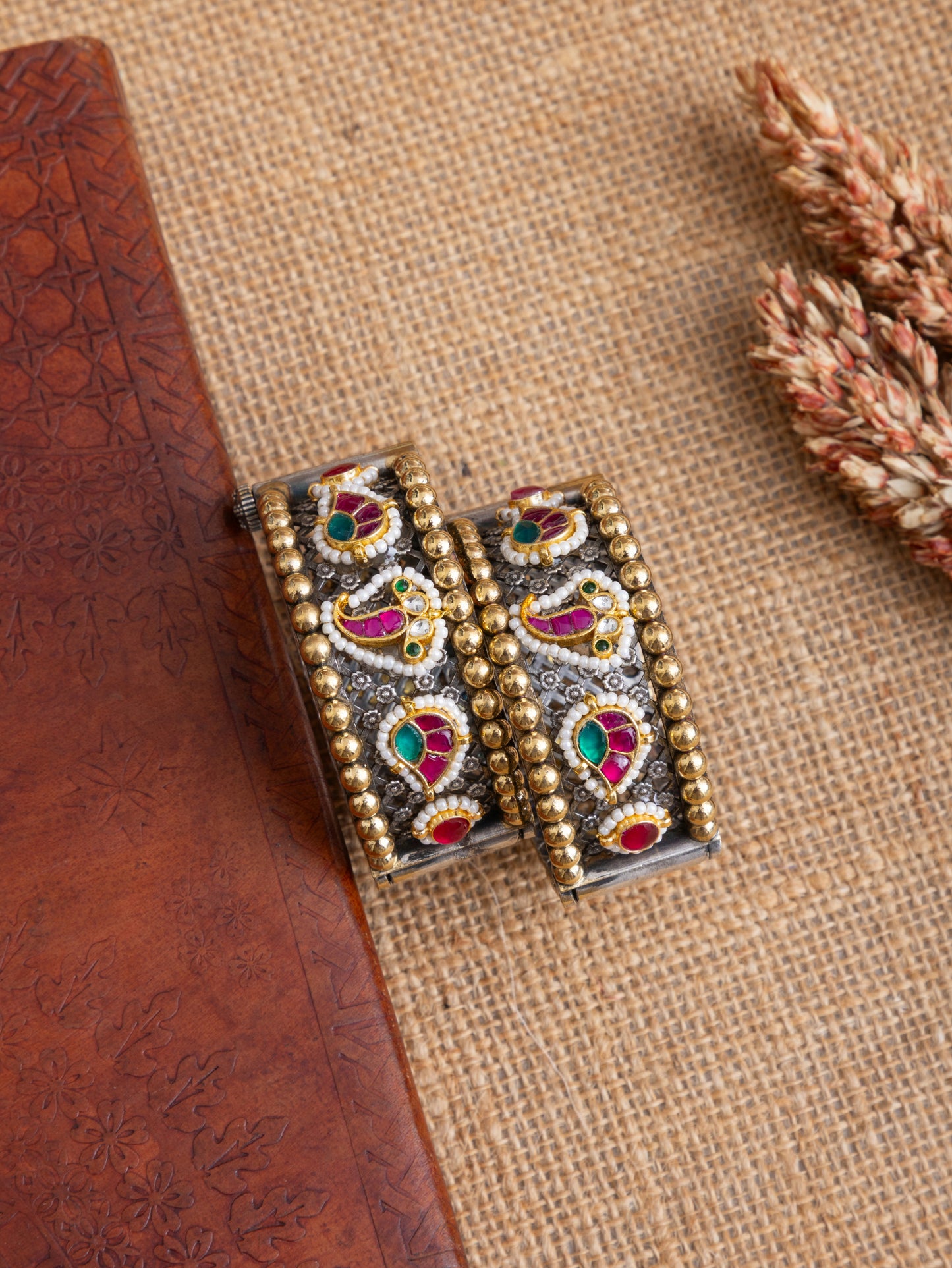 Small size Pachi kundan jali kada