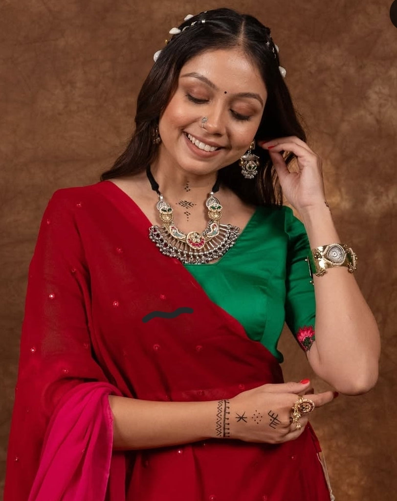 Jeel Pachi kundan necklace