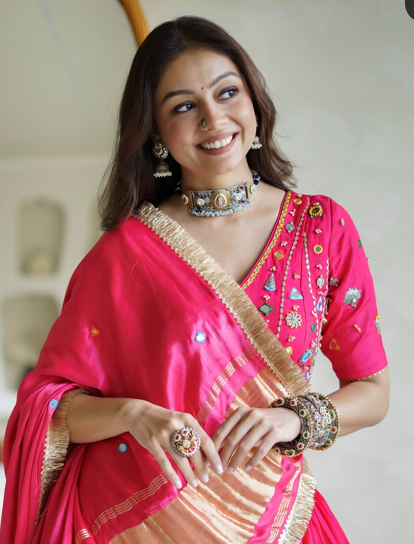 Swati fusion kundan choker