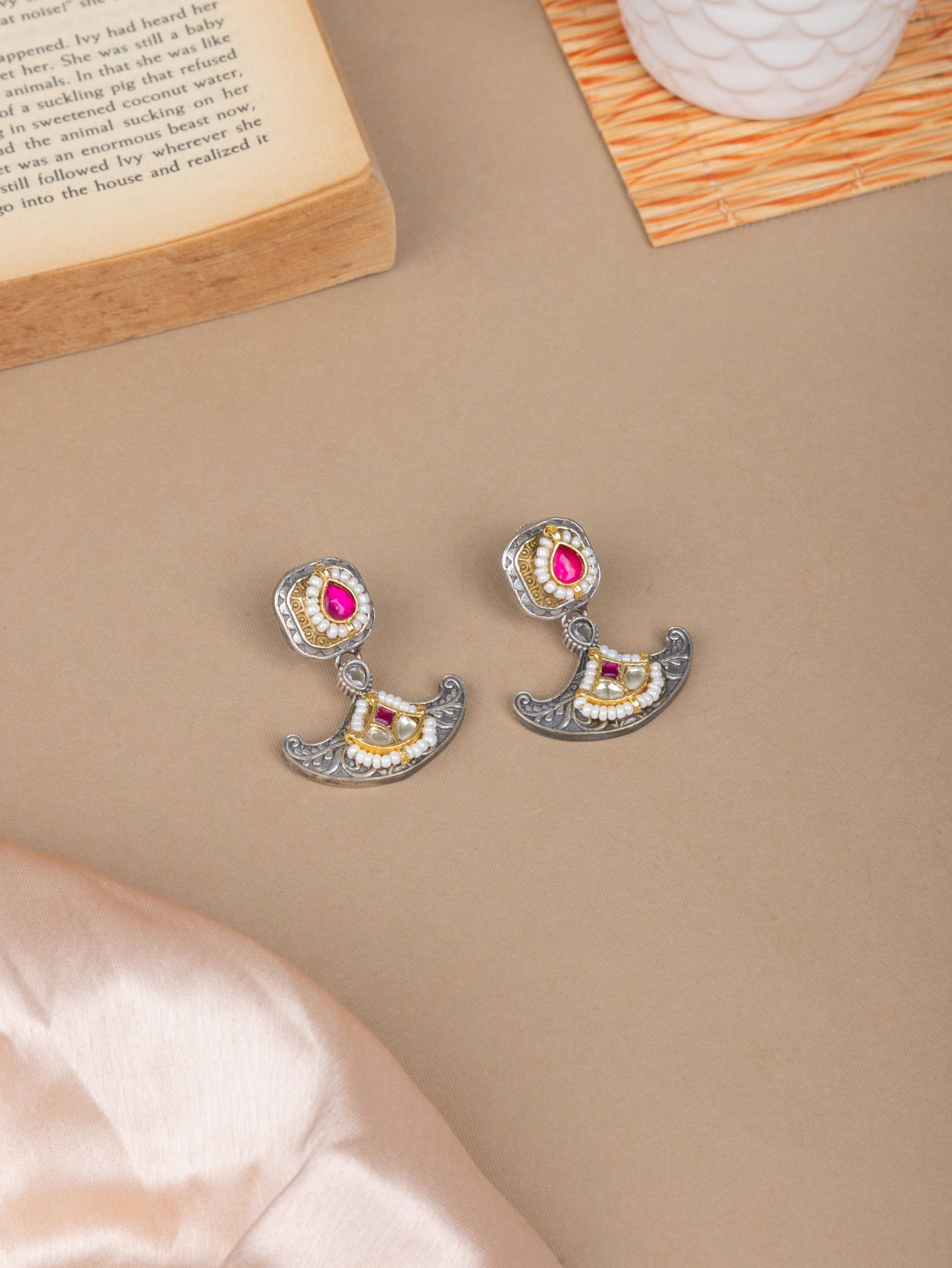 Pachi kundan mini danglers