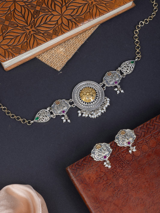 Aelvi Dual tone fusion choker