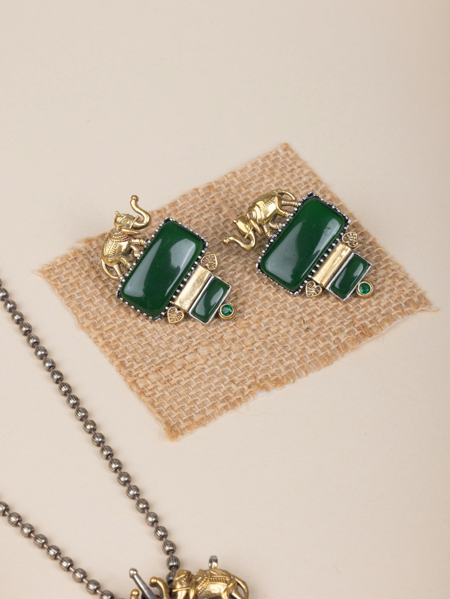 Fusion dual tone elephant necklace 🐘