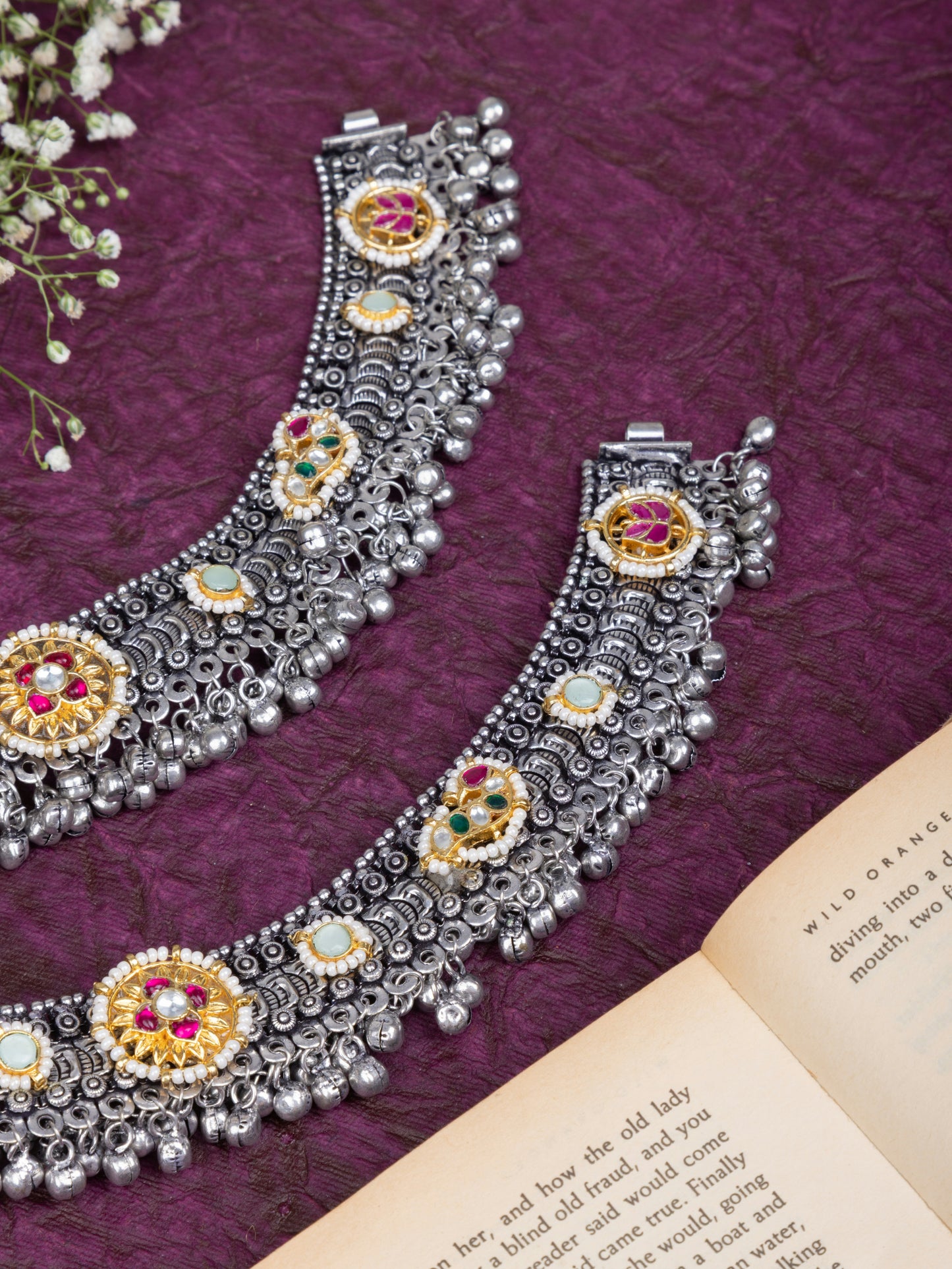 Pachi kundan payal