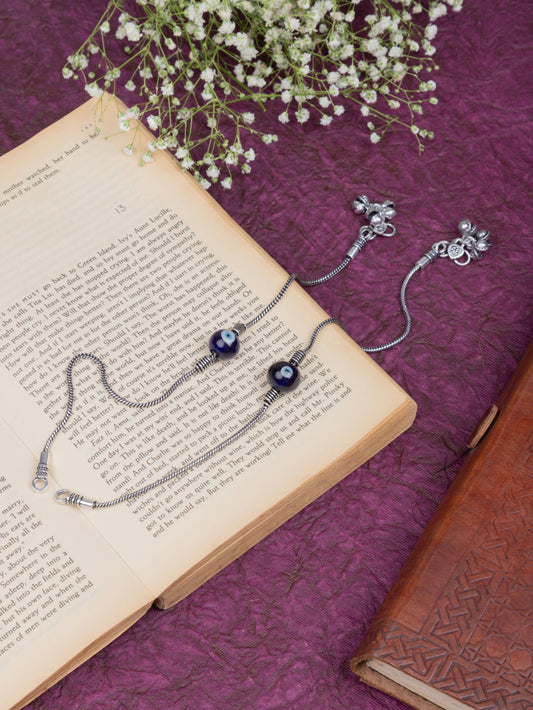 Evil eyes beads payal pair