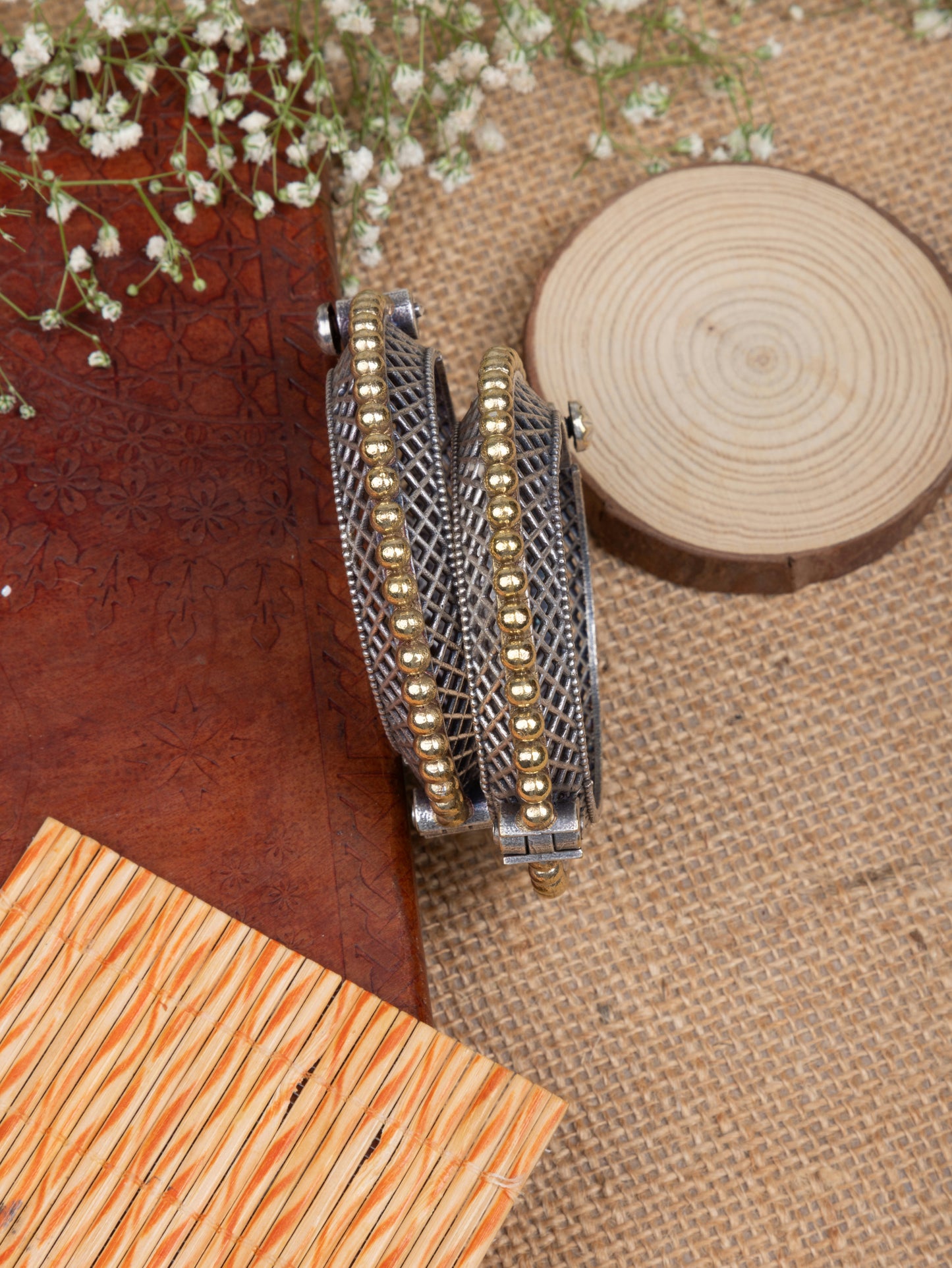 Large size Dual tone ball kada
