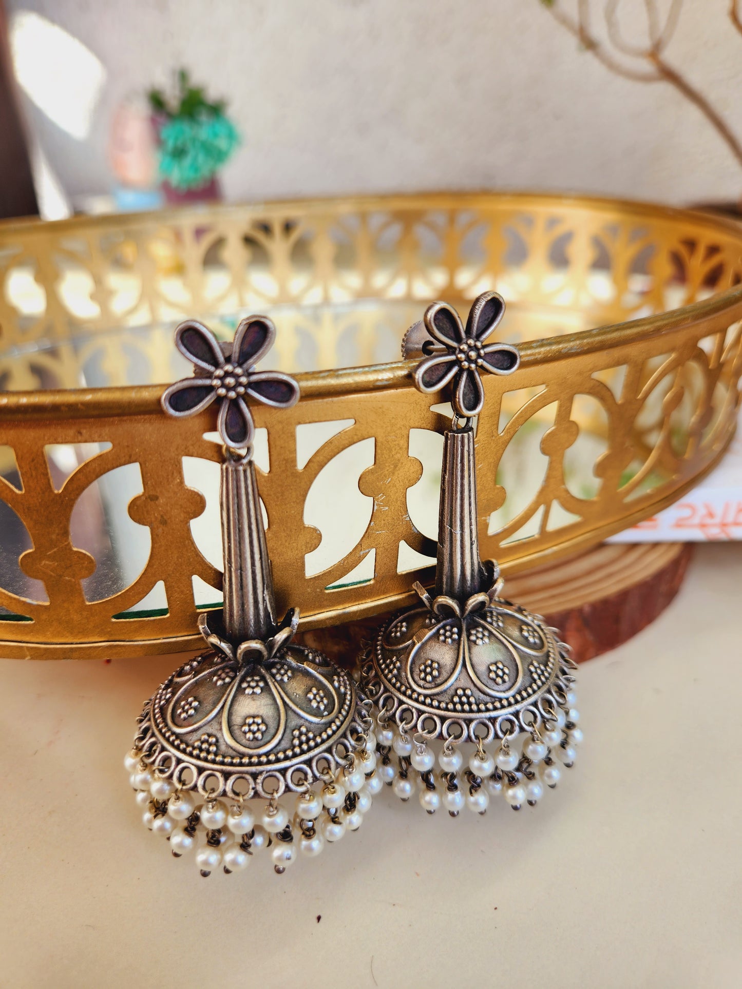 Antique stick jhumkas