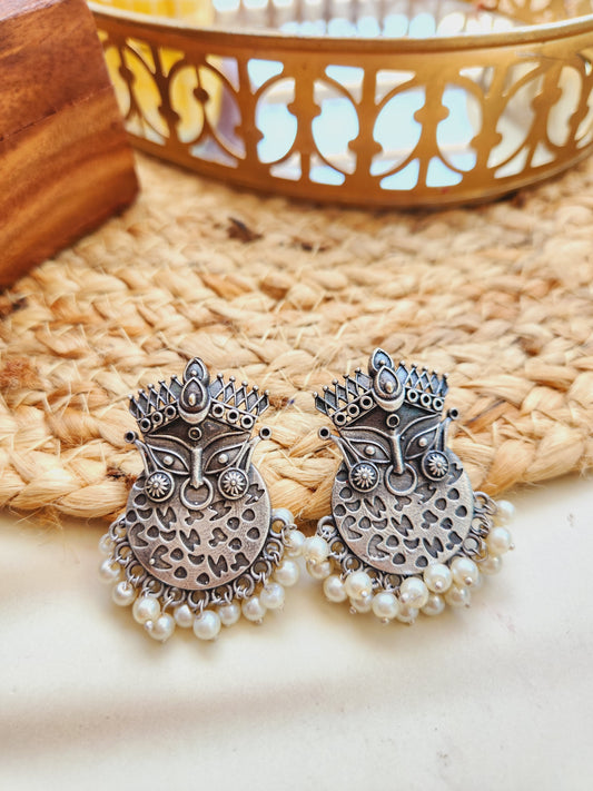 Antique durga earrings