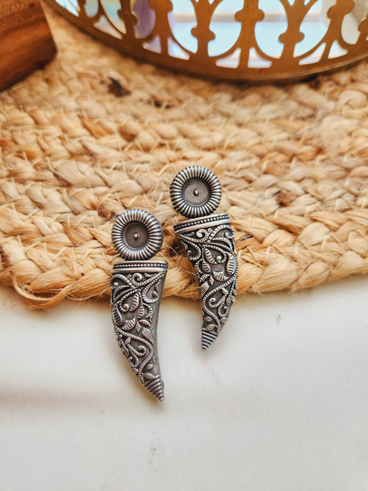 Antique knife earrings